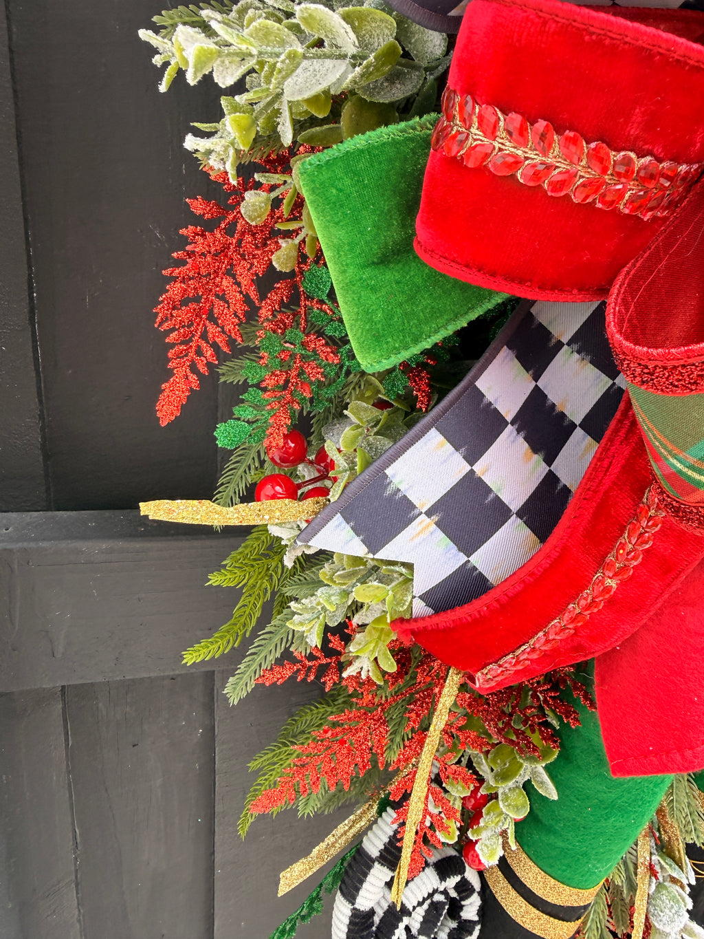 Traditional Nutcracker Christmas Swag for Front Door