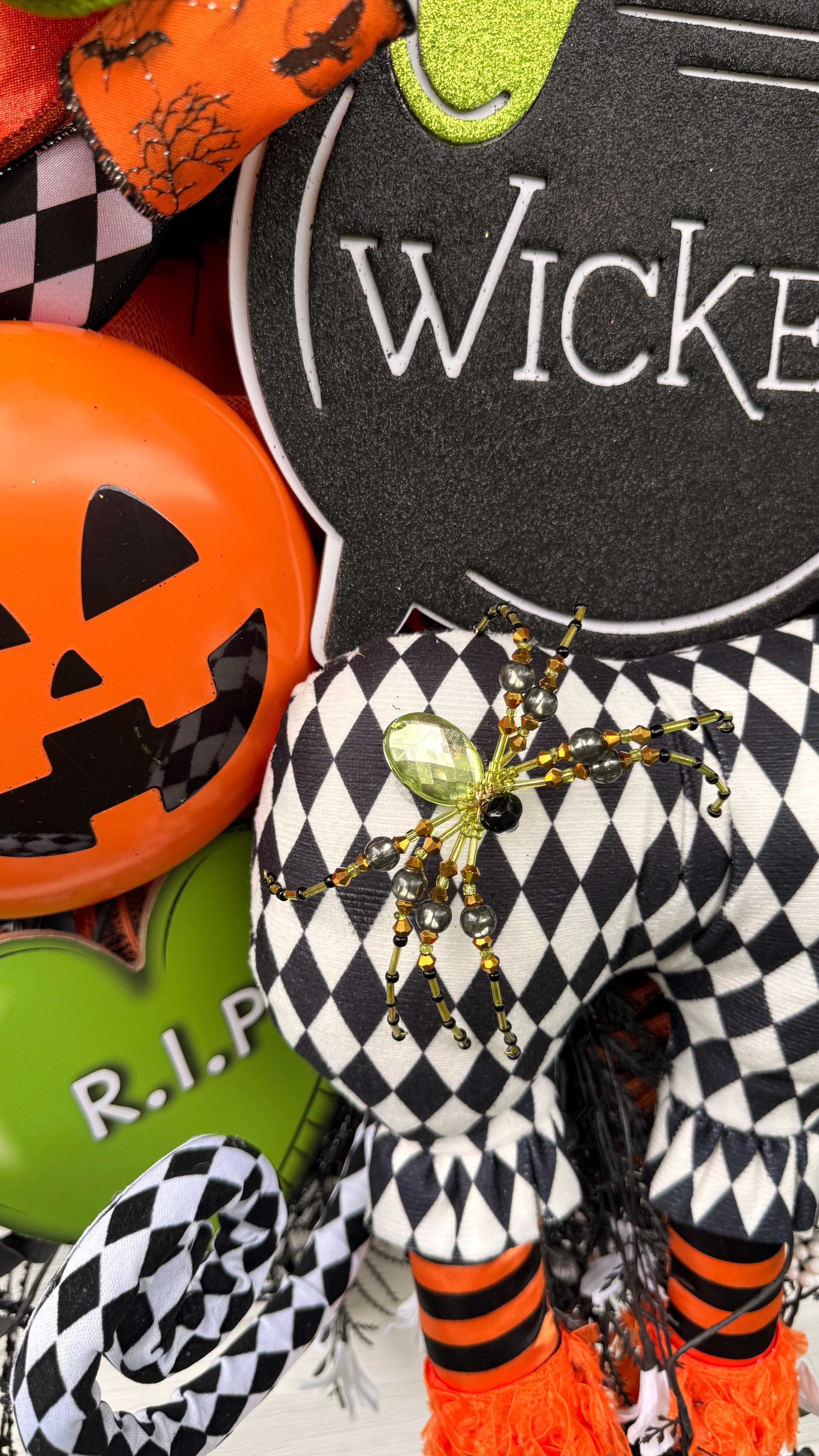 Whimsical Witch Halloween Wreath