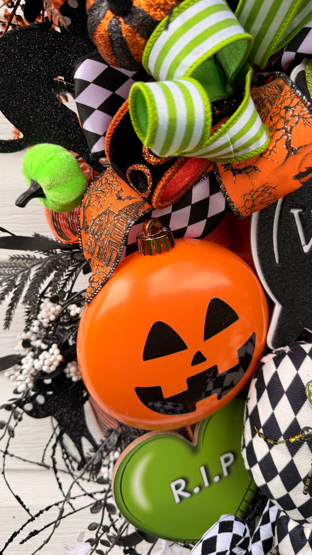 Whimsical Witch Halloween Wreath