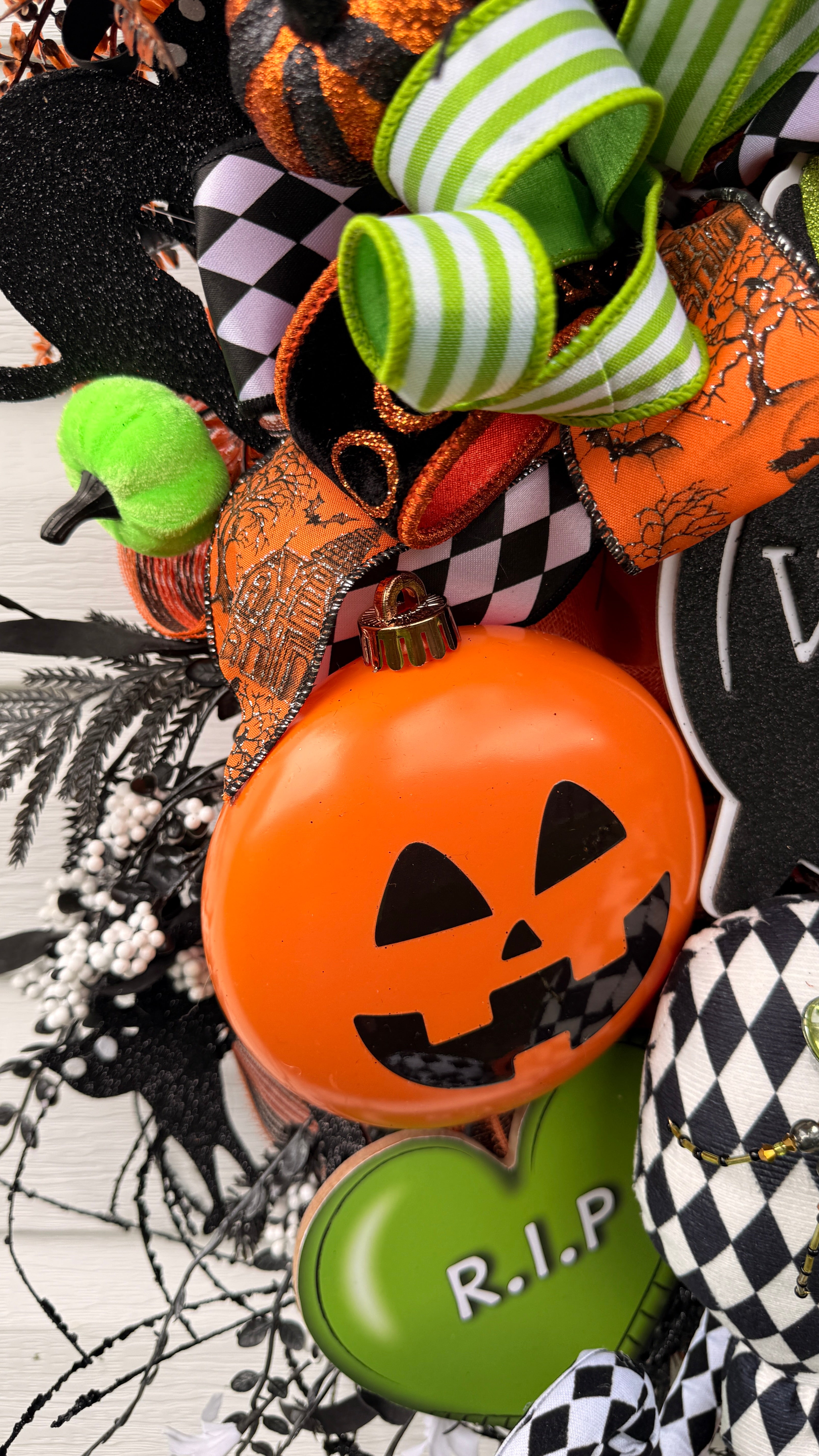 Whimsical Witch Halloween Wreath