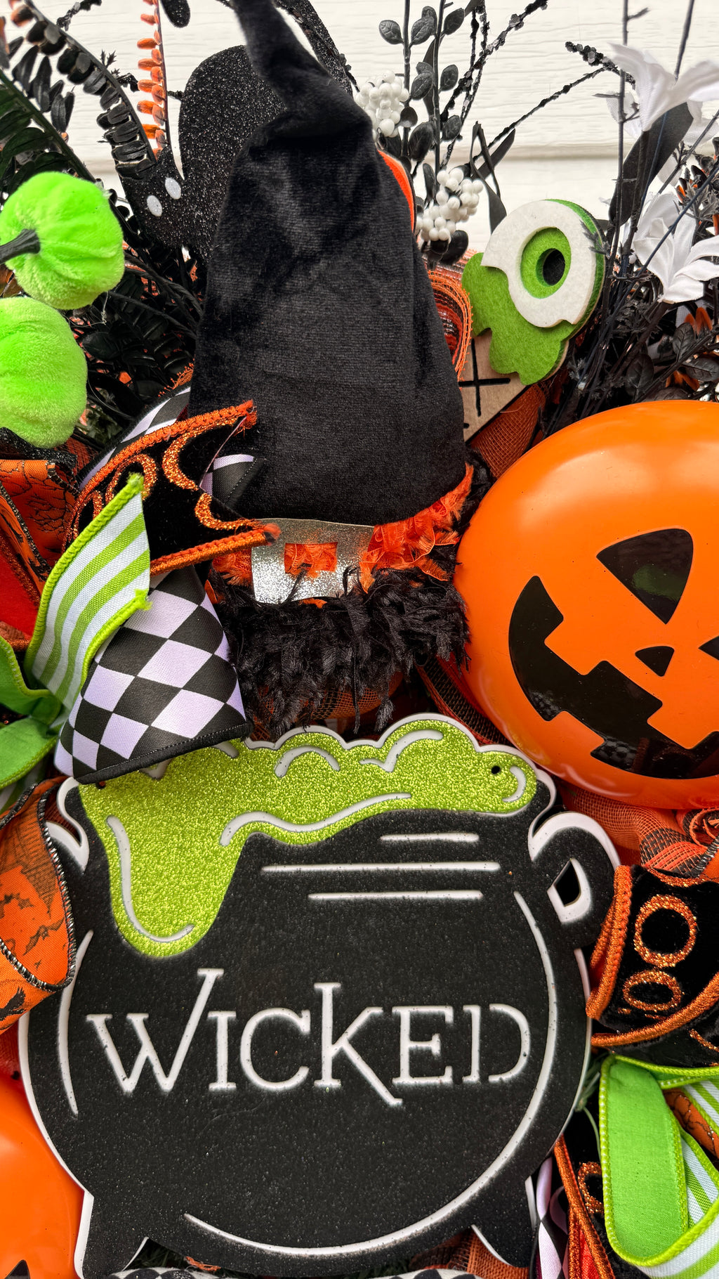 Whimsical Witch Halloween Wreath