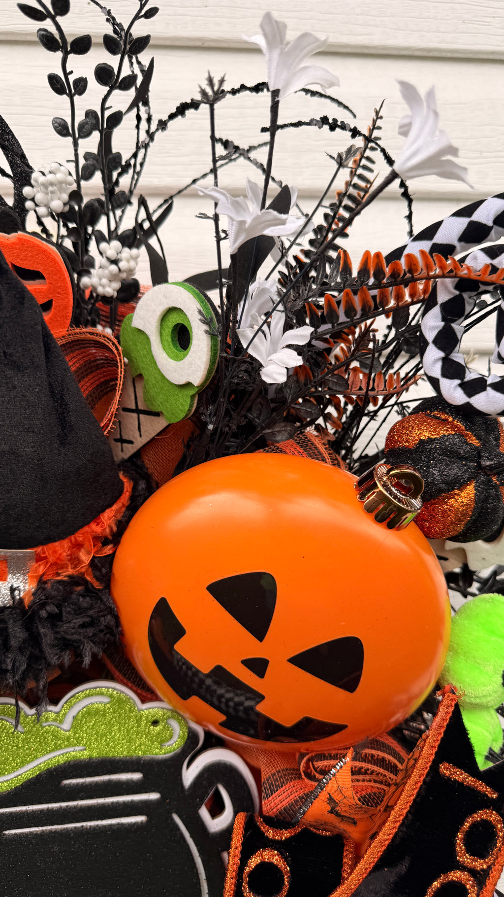 Whimsical Witch Halloween Wreath