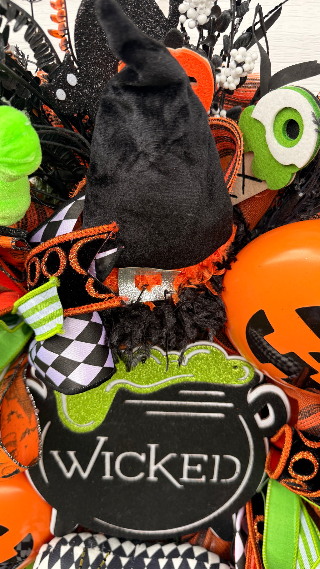 Whimsical Witch Halloween Wreath