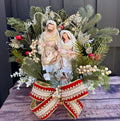 Elegant Holy Family Nativity Centerpiece - Christmas Decoration