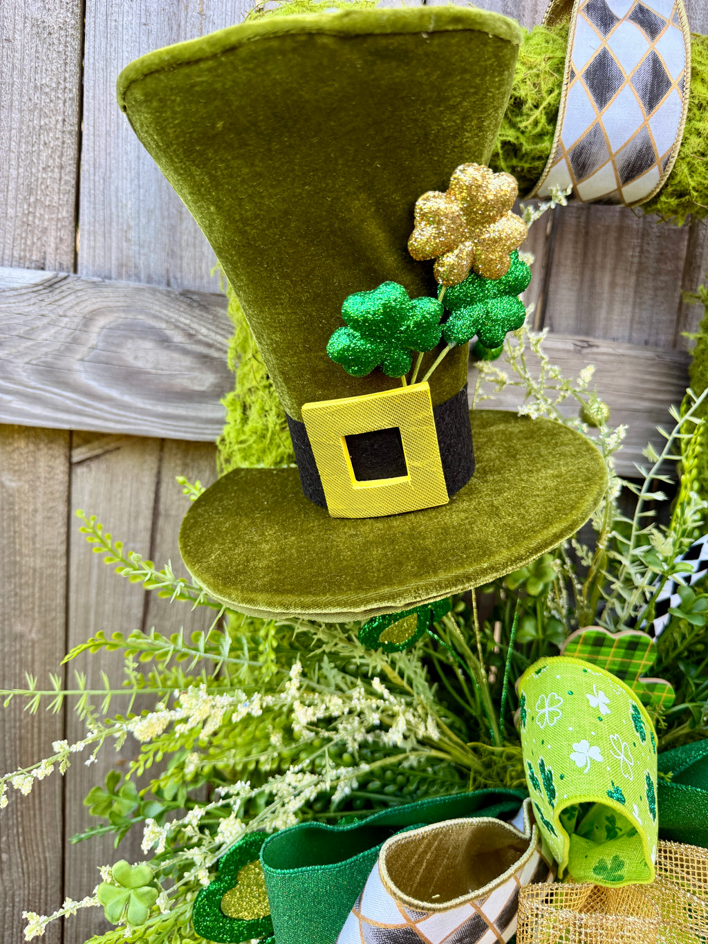 St Patrick's Day Double Door Wreaths