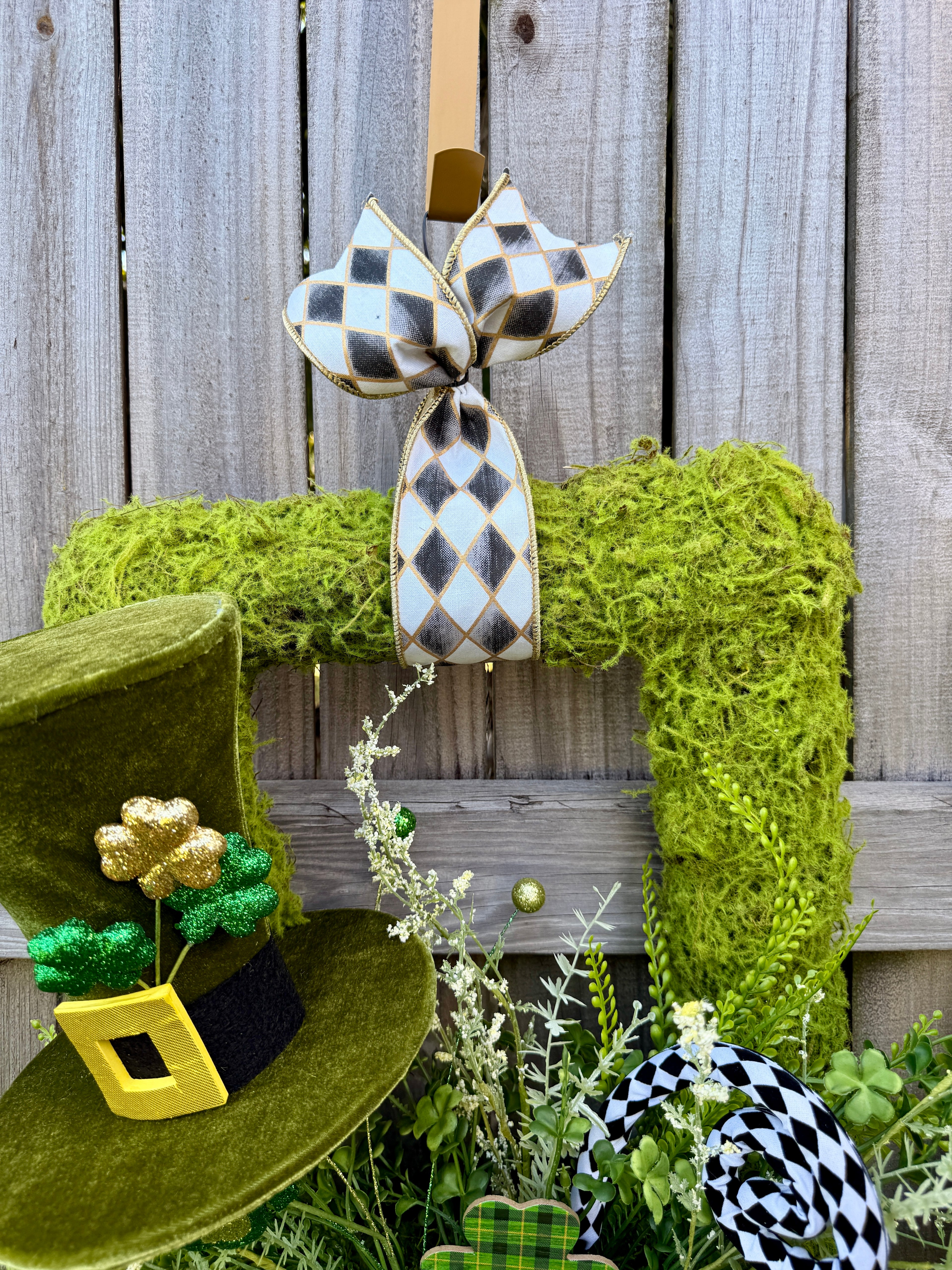 St Patrick's Day Double Door Wreaths