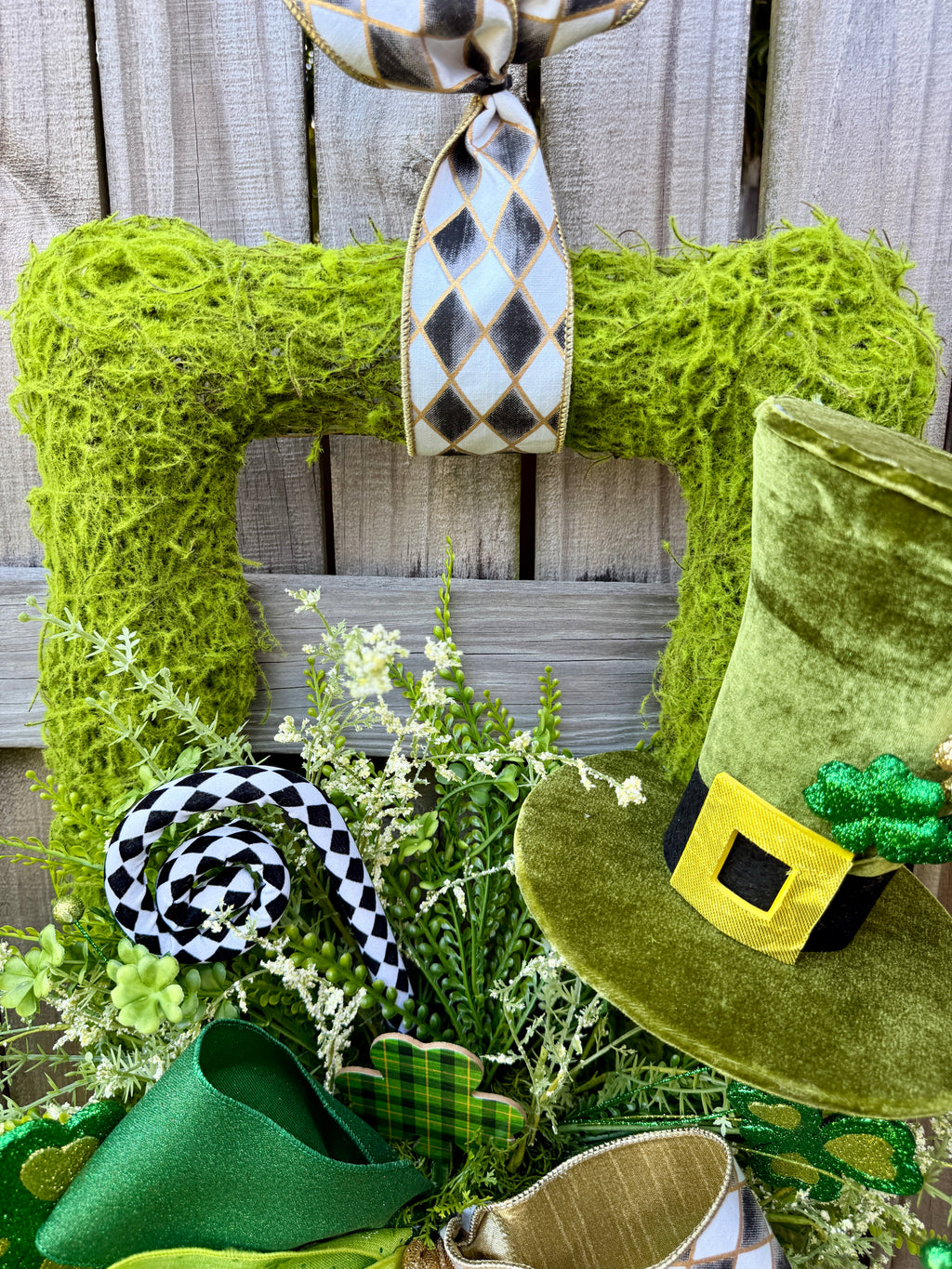 St Patrick's Day Double Door Wreaths