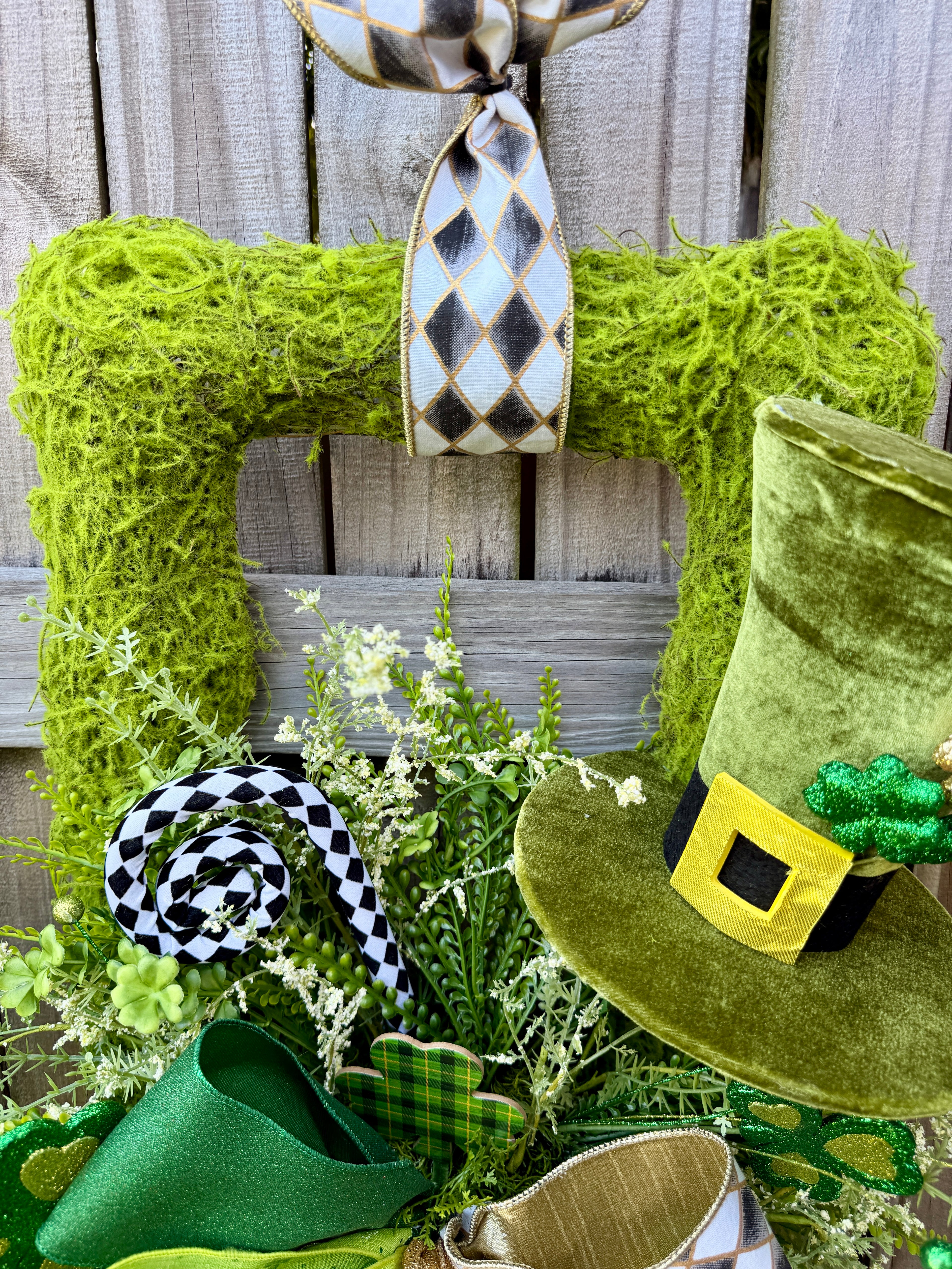 St Patrick's Day Double Door Wreaths