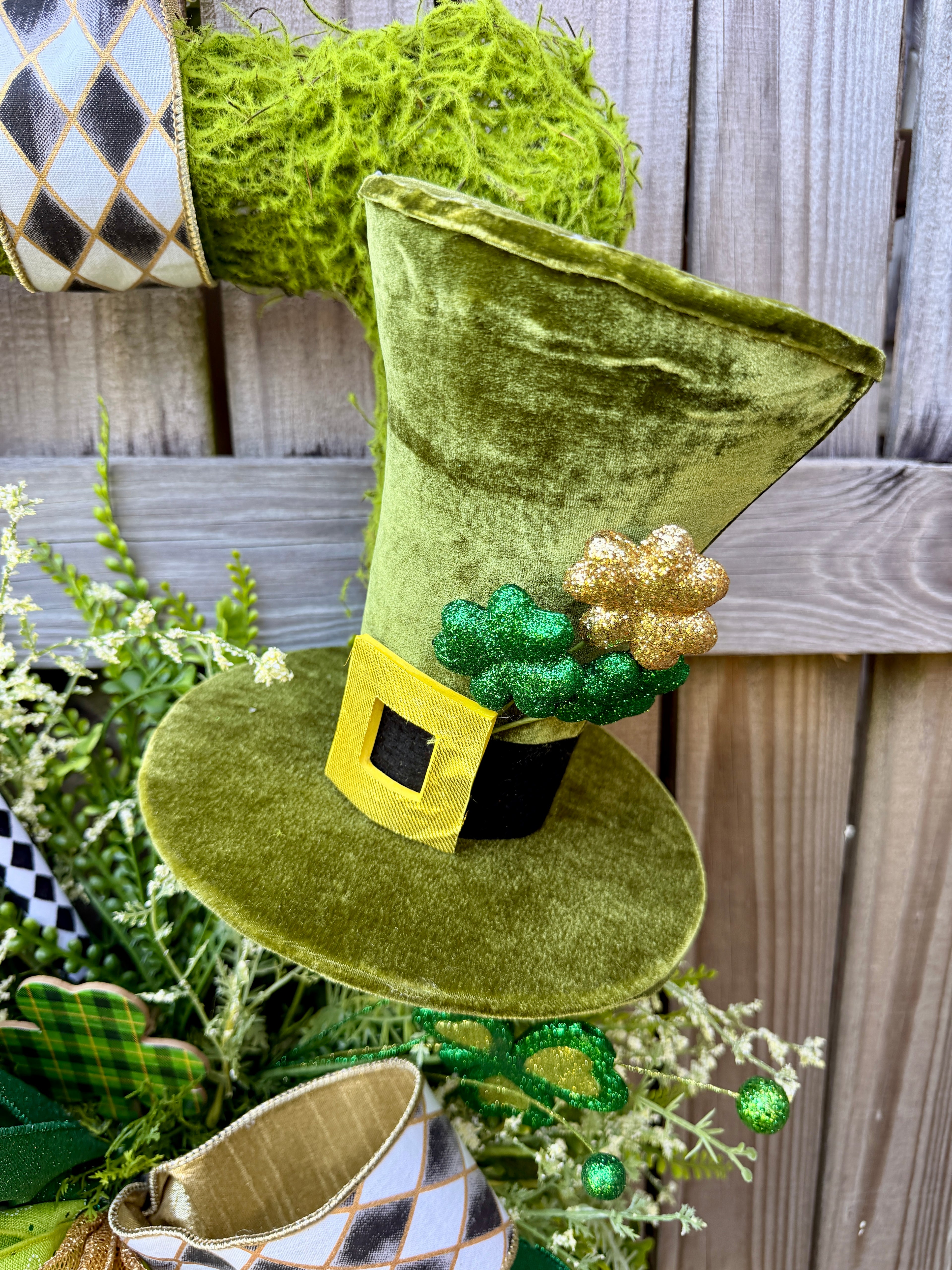 St Patrick's Day Double Door Wreaths