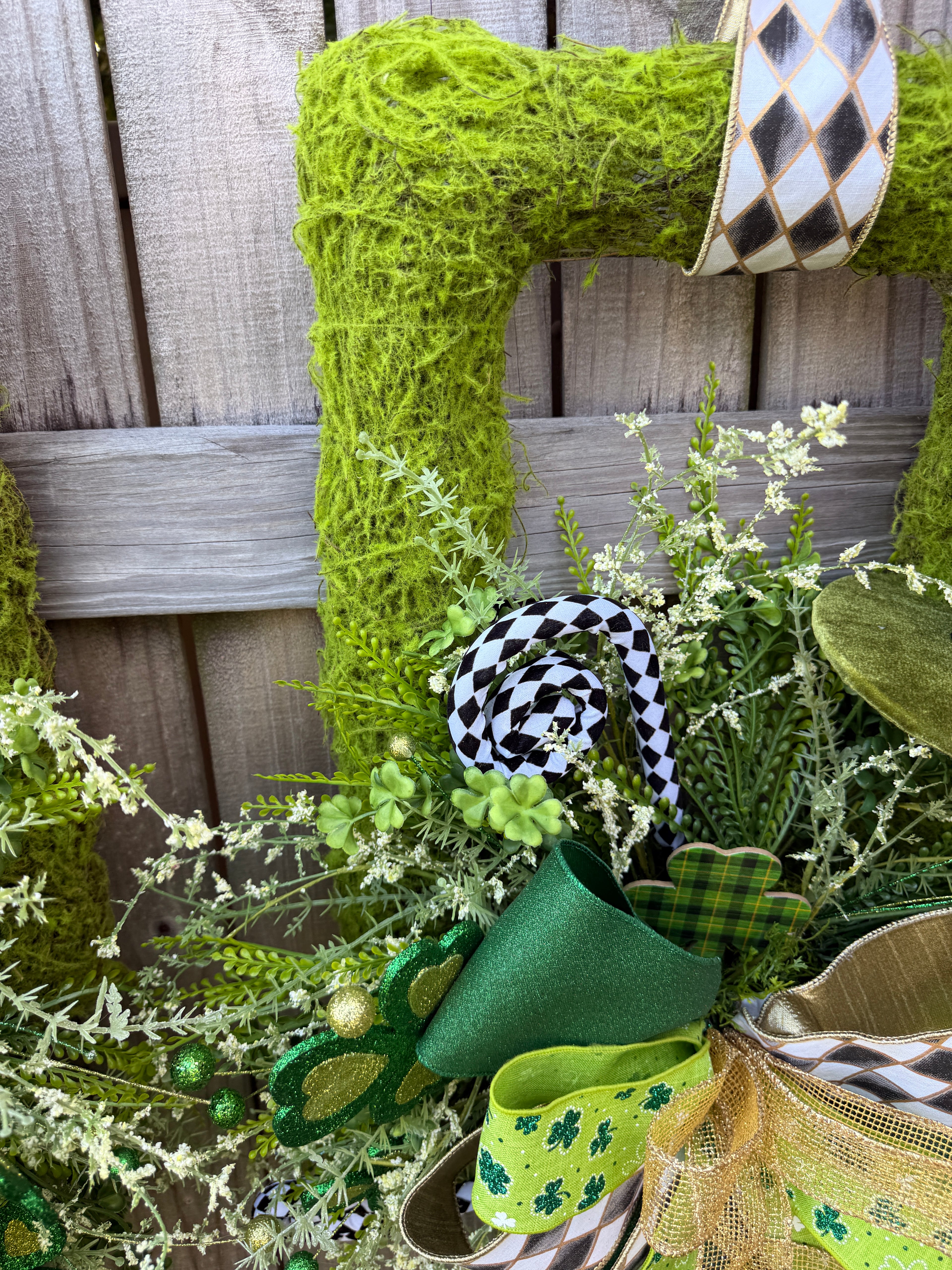 St Patrick's Day Double Door Wreaths