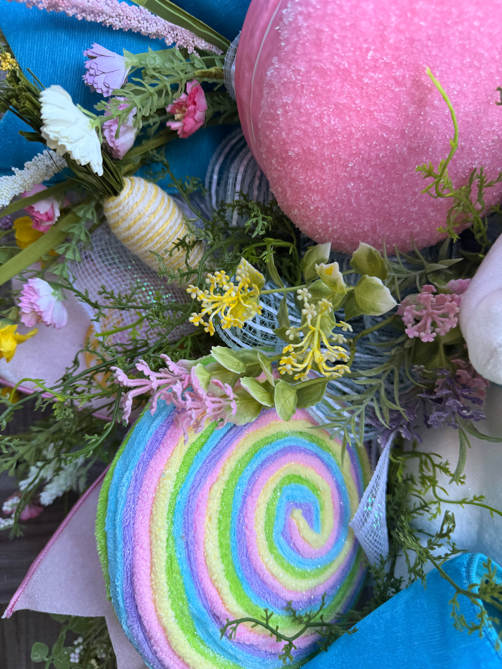 Whimsical Easter Bunny Wreath