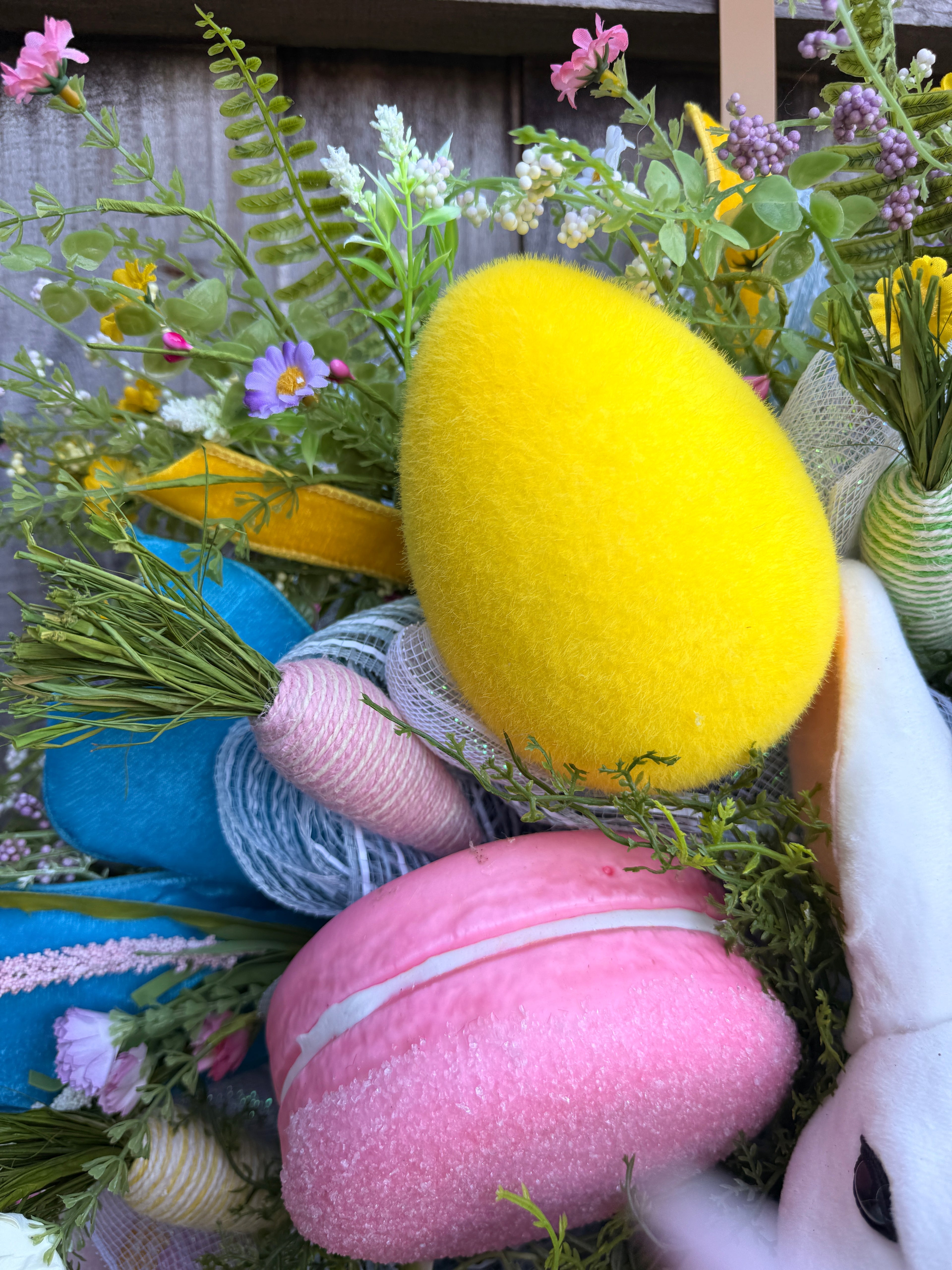 Whimsical Easter Bunny Wreath