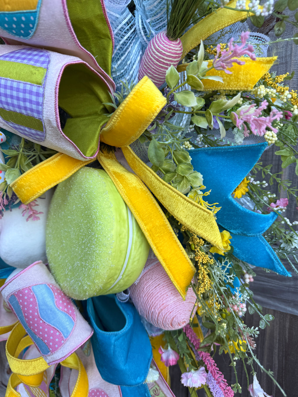 Whimsical Easter Bunny Wreath