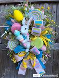 Whimsical Easter Bunny Wreath