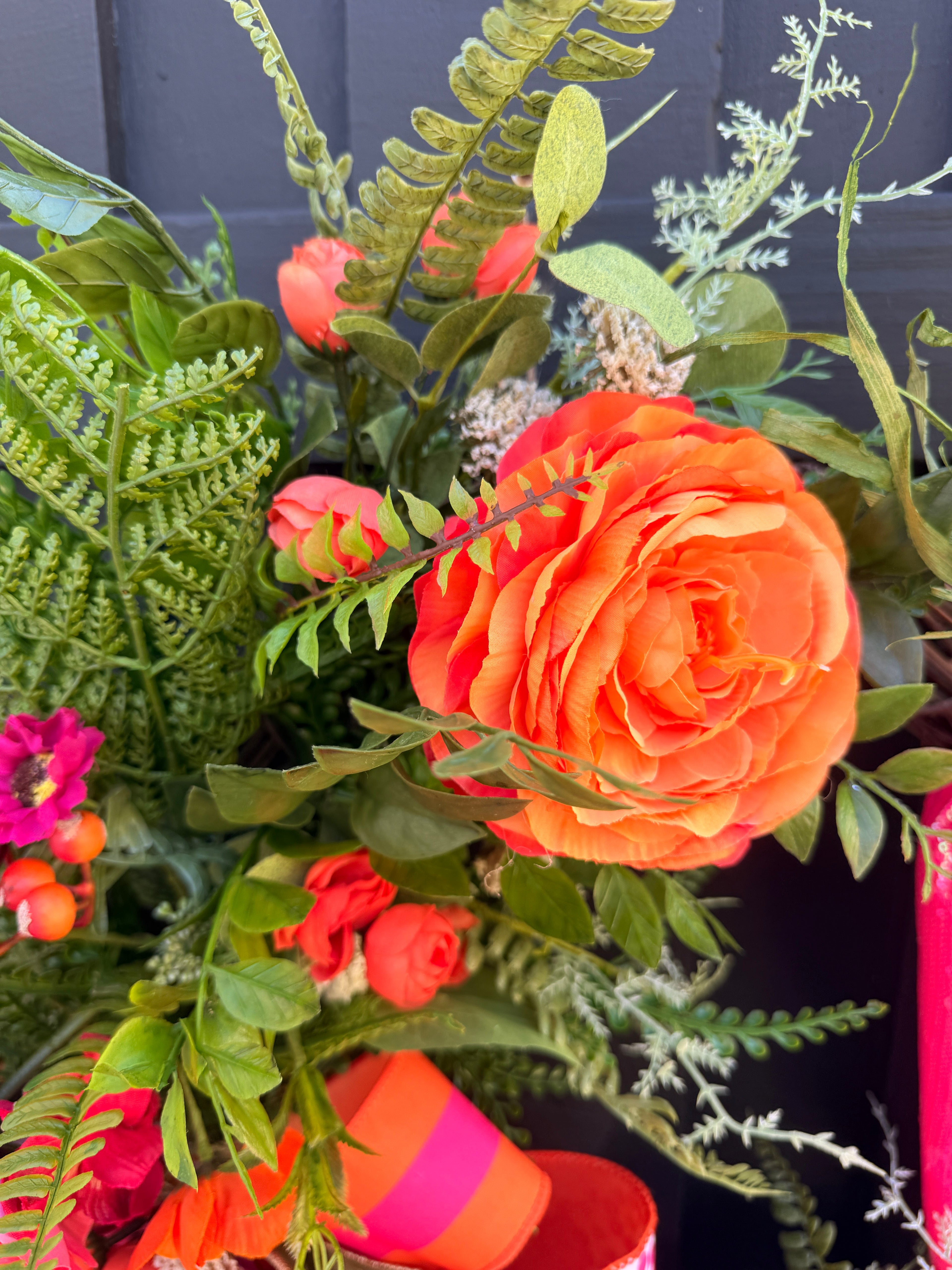 Bright Carrot Wreath for Easter Decor