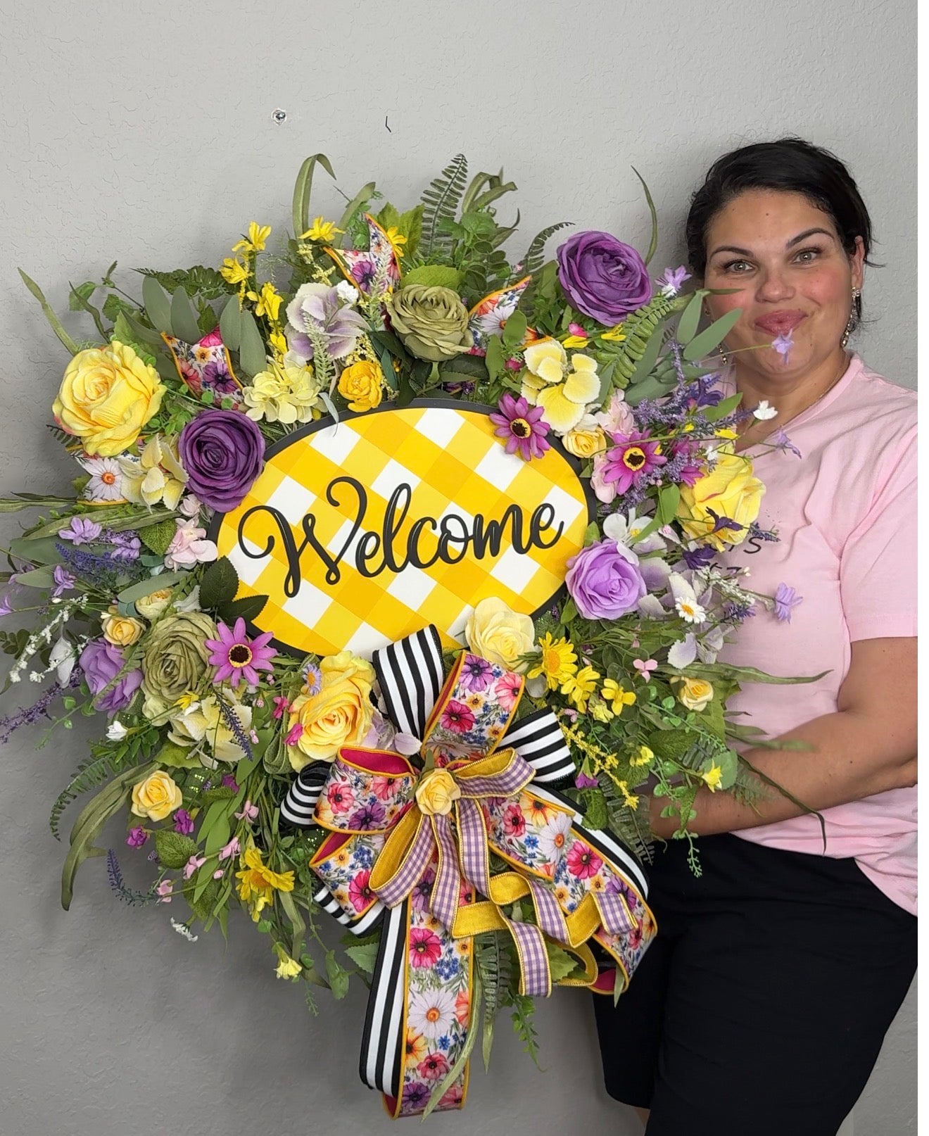 Spring Welcome Wreath
