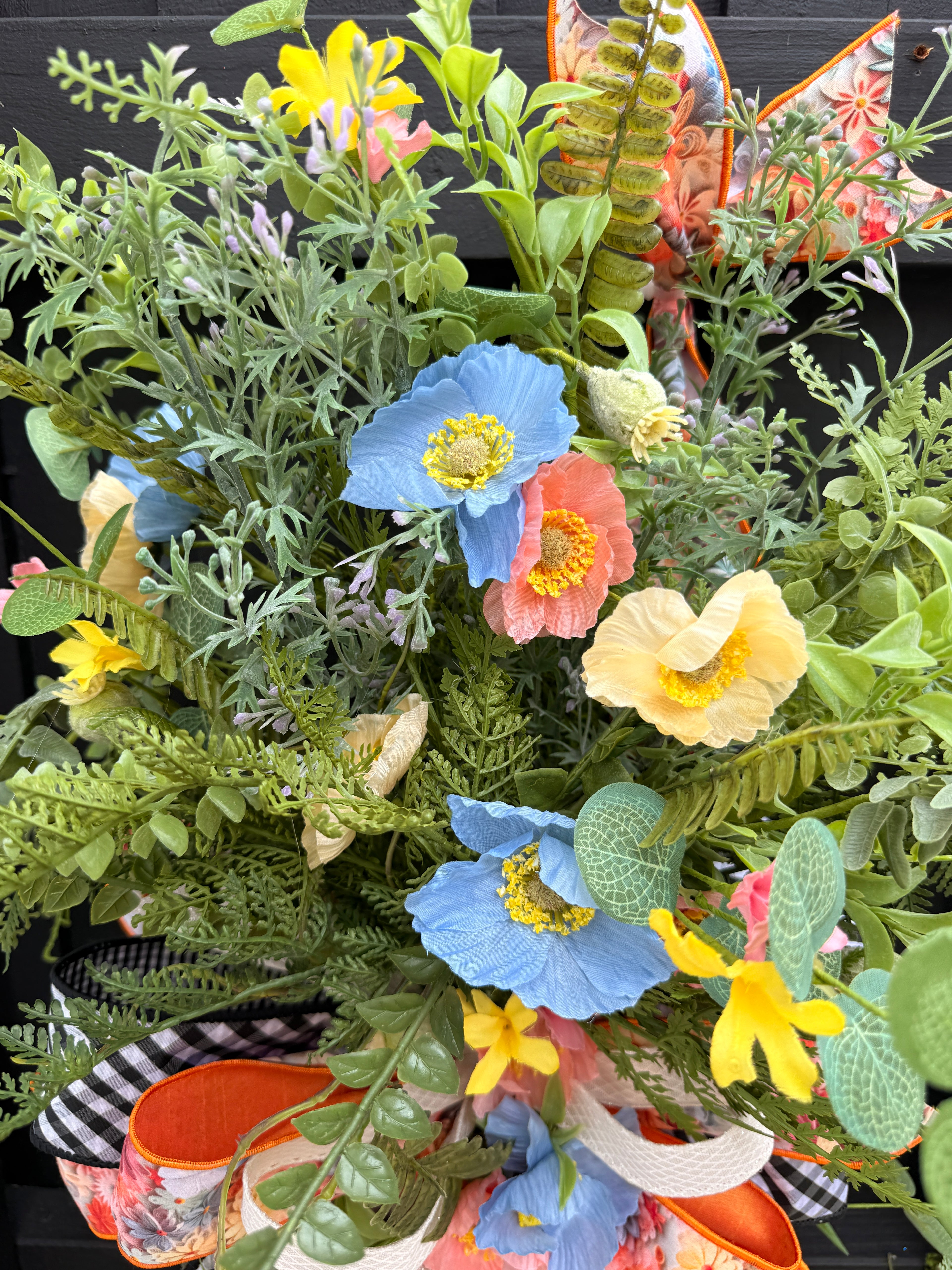 Spring Moss Wreath, Garden Style Wreath