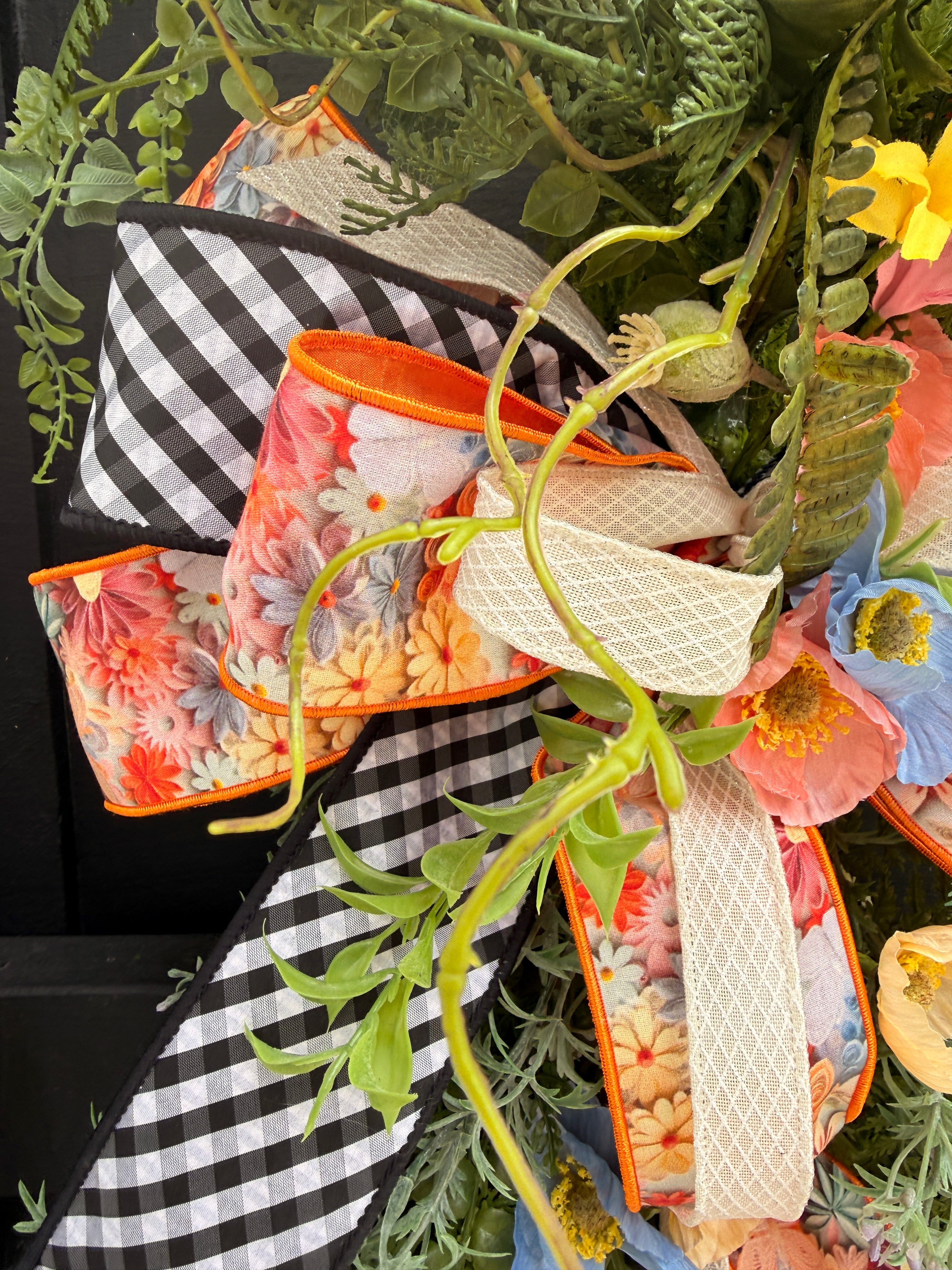 Spring Moss Wreath, Garden Style Wreath