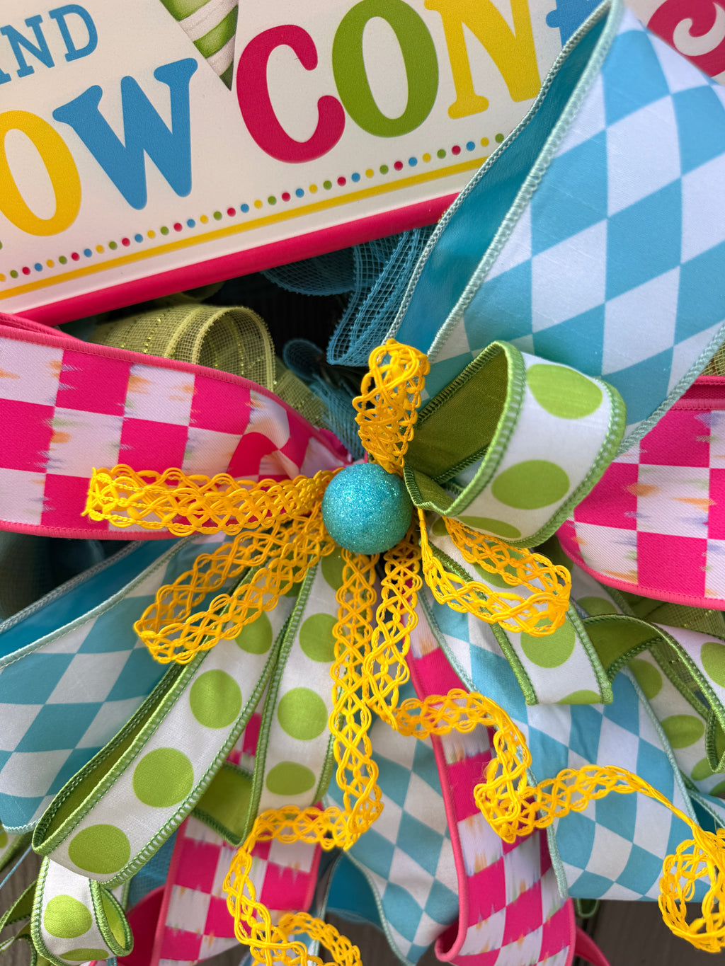 Hand Made Snow Cones Wreath
