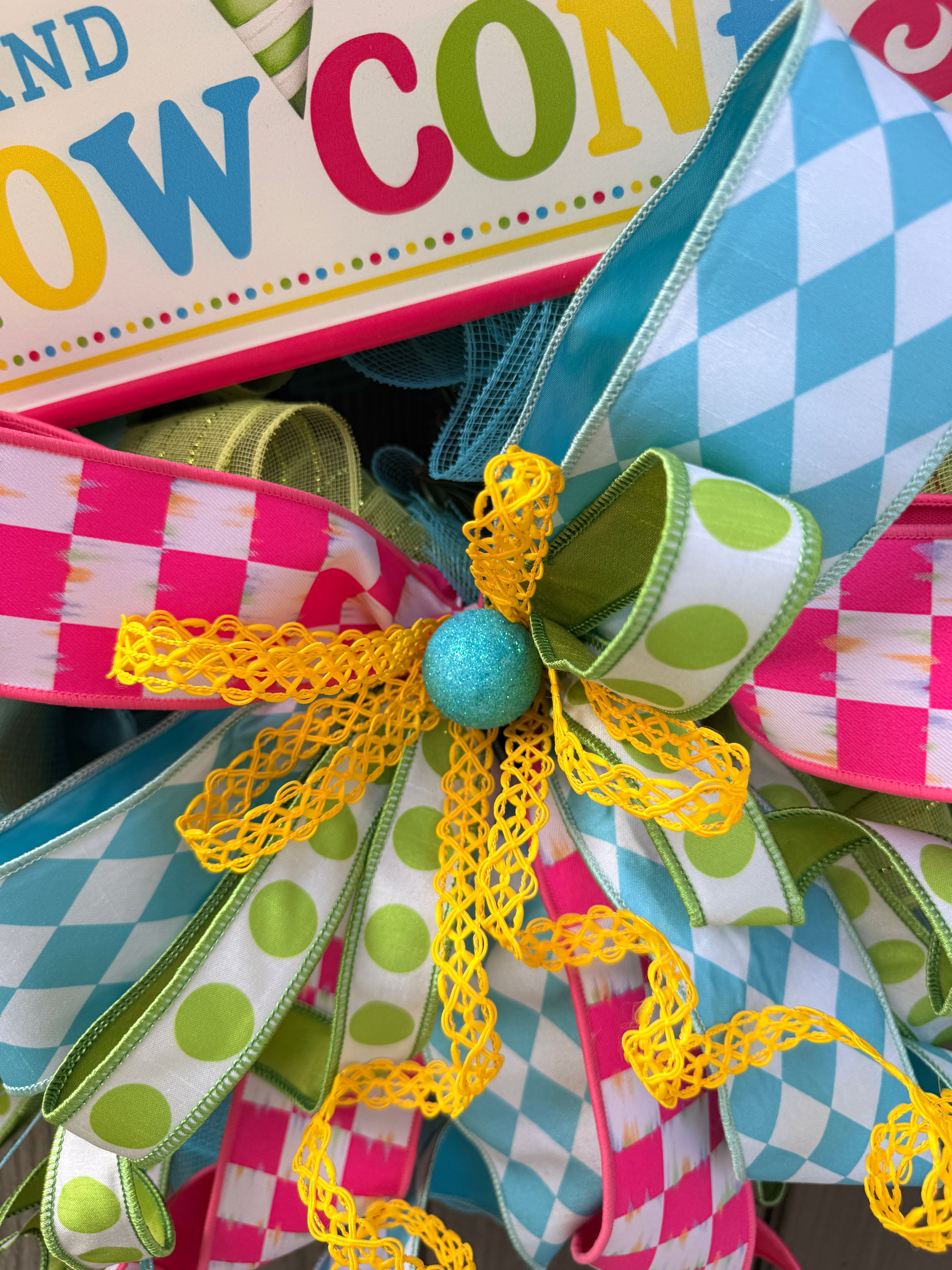 Hand Made Snow Cones Wreath
