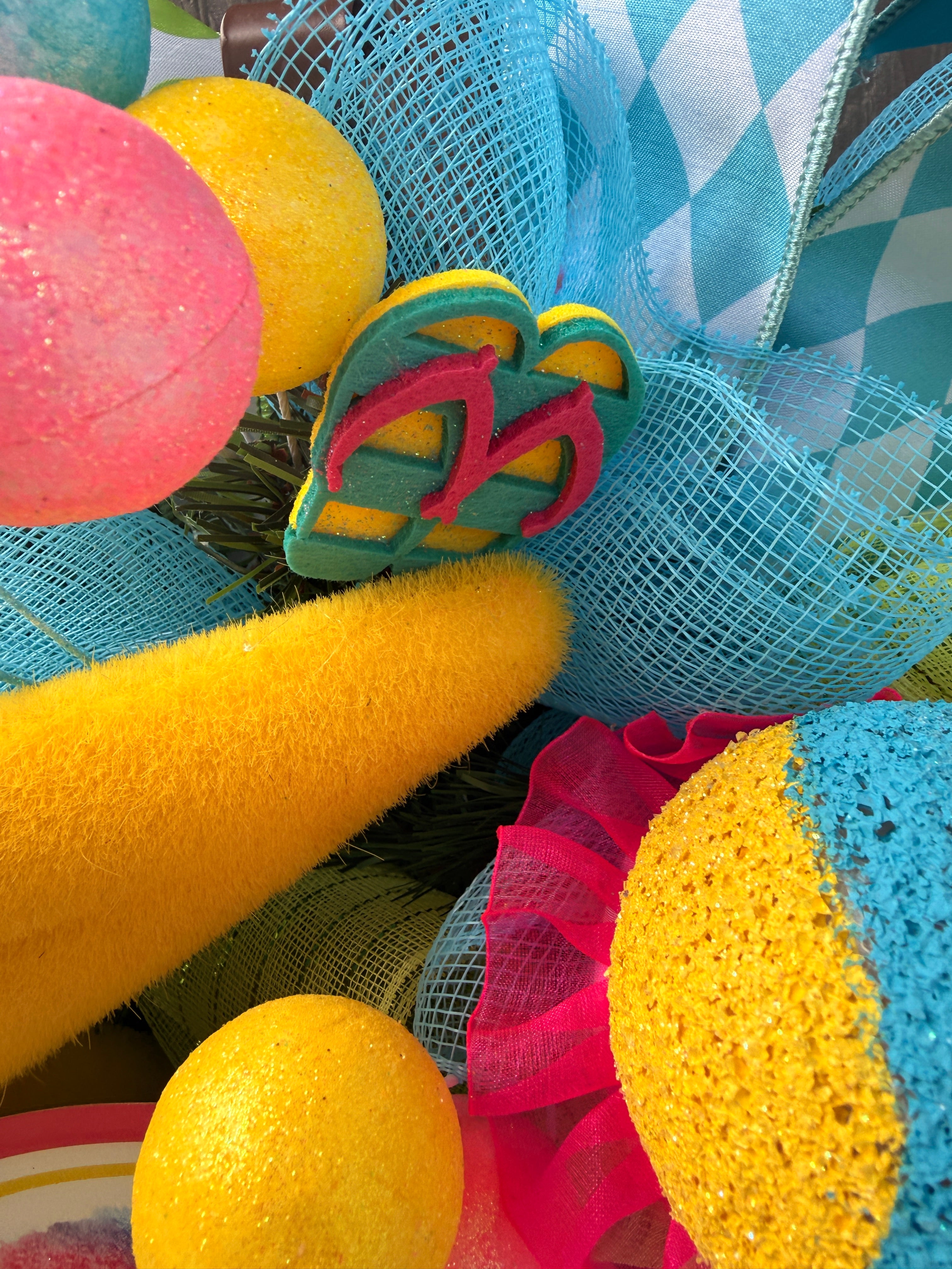 Hand Made Snow Cones Wreath