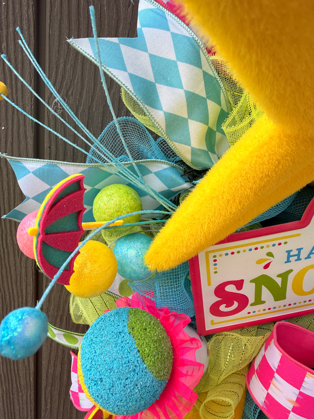 Hand Made Snow Cones Wreath