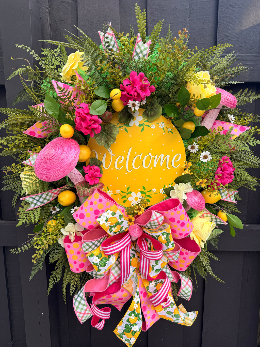 Lemon Welcome Wreath