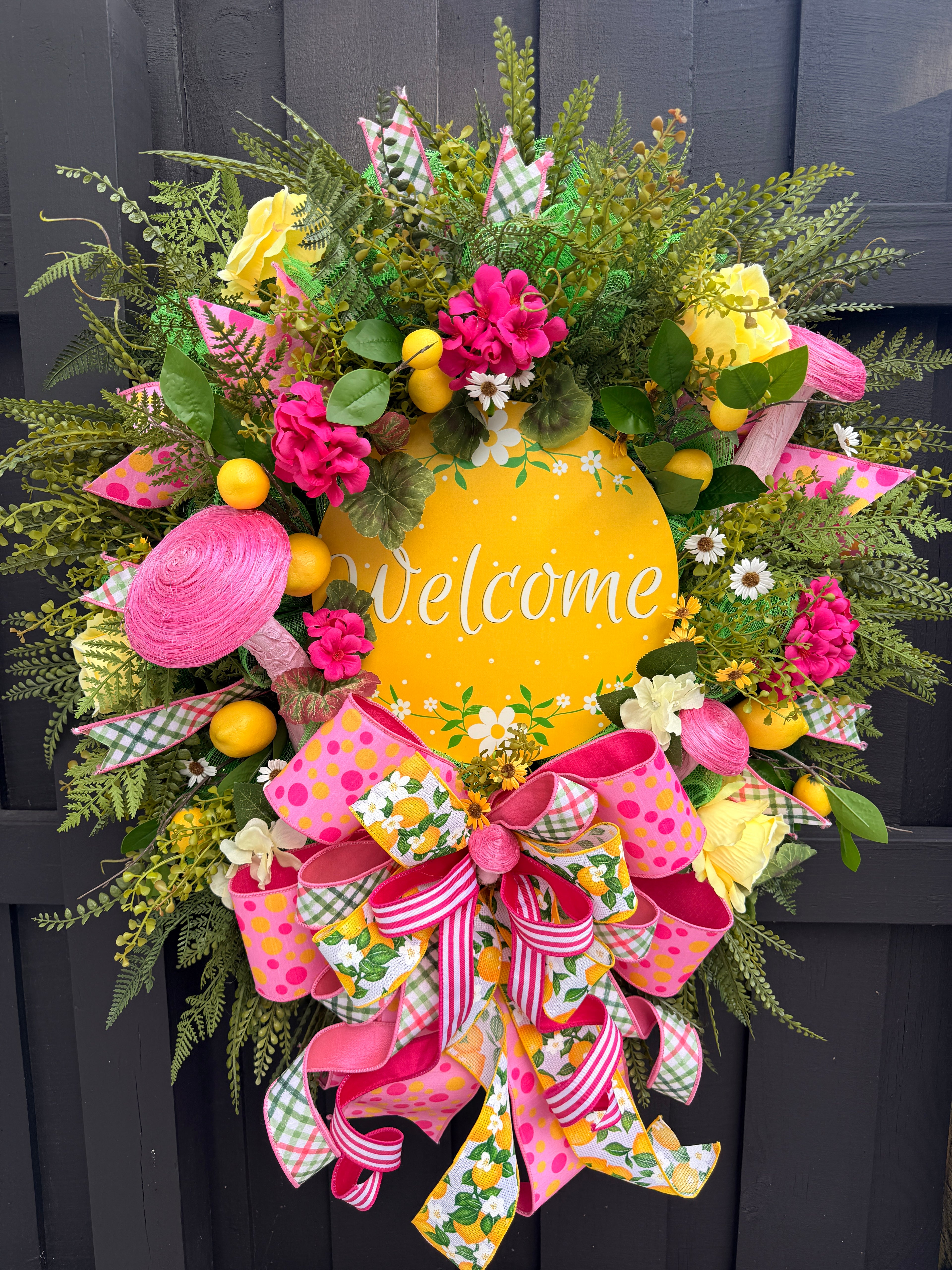 Lemon Welcome Wreath