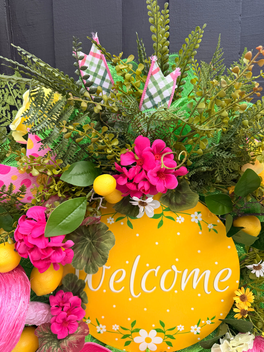 Lemon Welcome Wreath