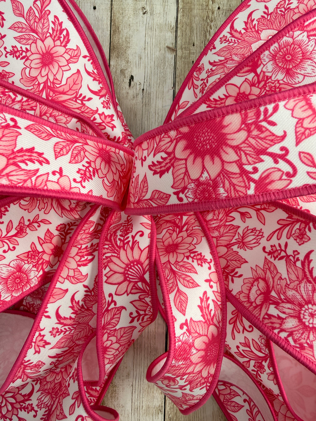 Large Pink Bow, Pink Chinoiserie Bow