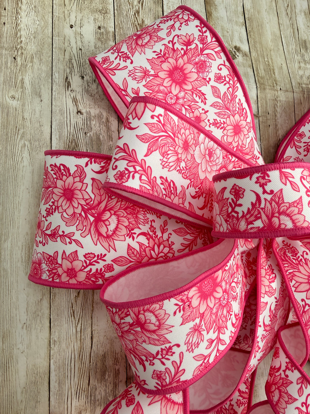 Large Pink Bow, Pink Chinoiserie Bow