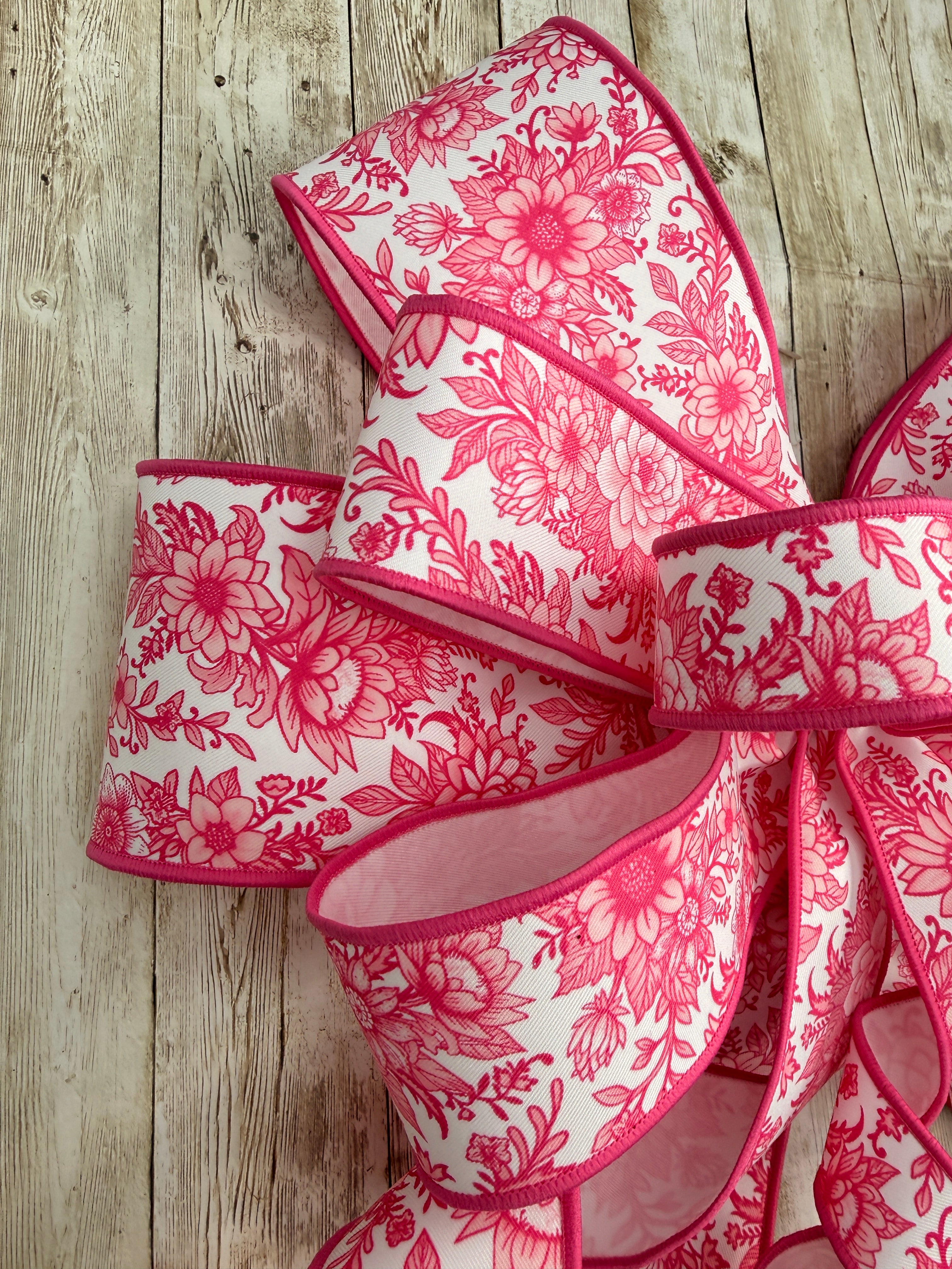 Large Pink Bow, Pink Chinoiserie Bow