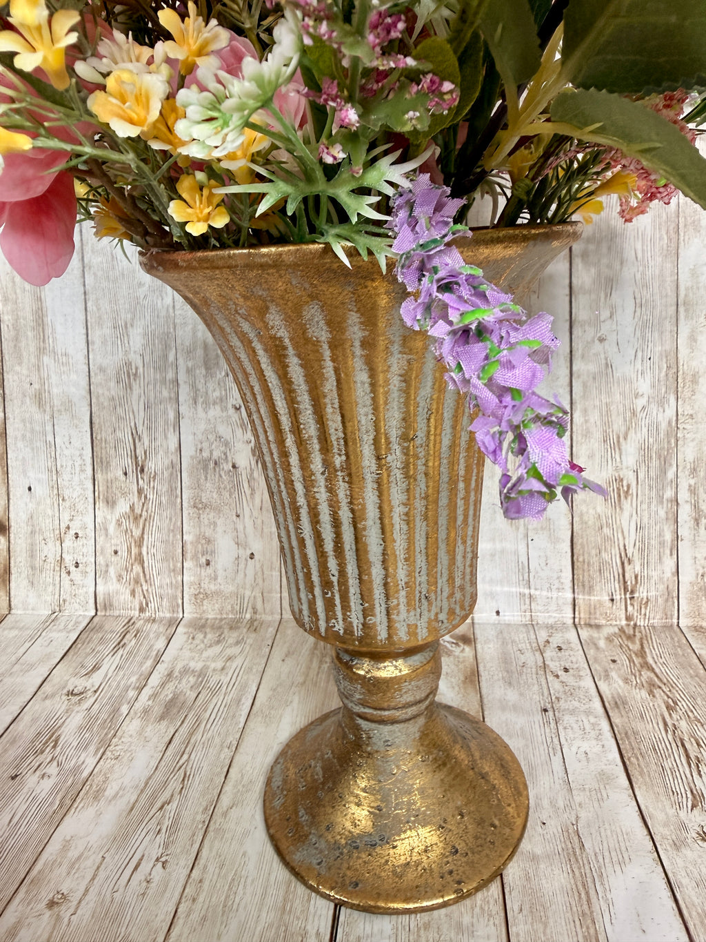 Luxury Floral Centerpiece – Mother’s Day Gift, Bridal Shower Decor, Elegant Pink & Purple Flower Arrangement