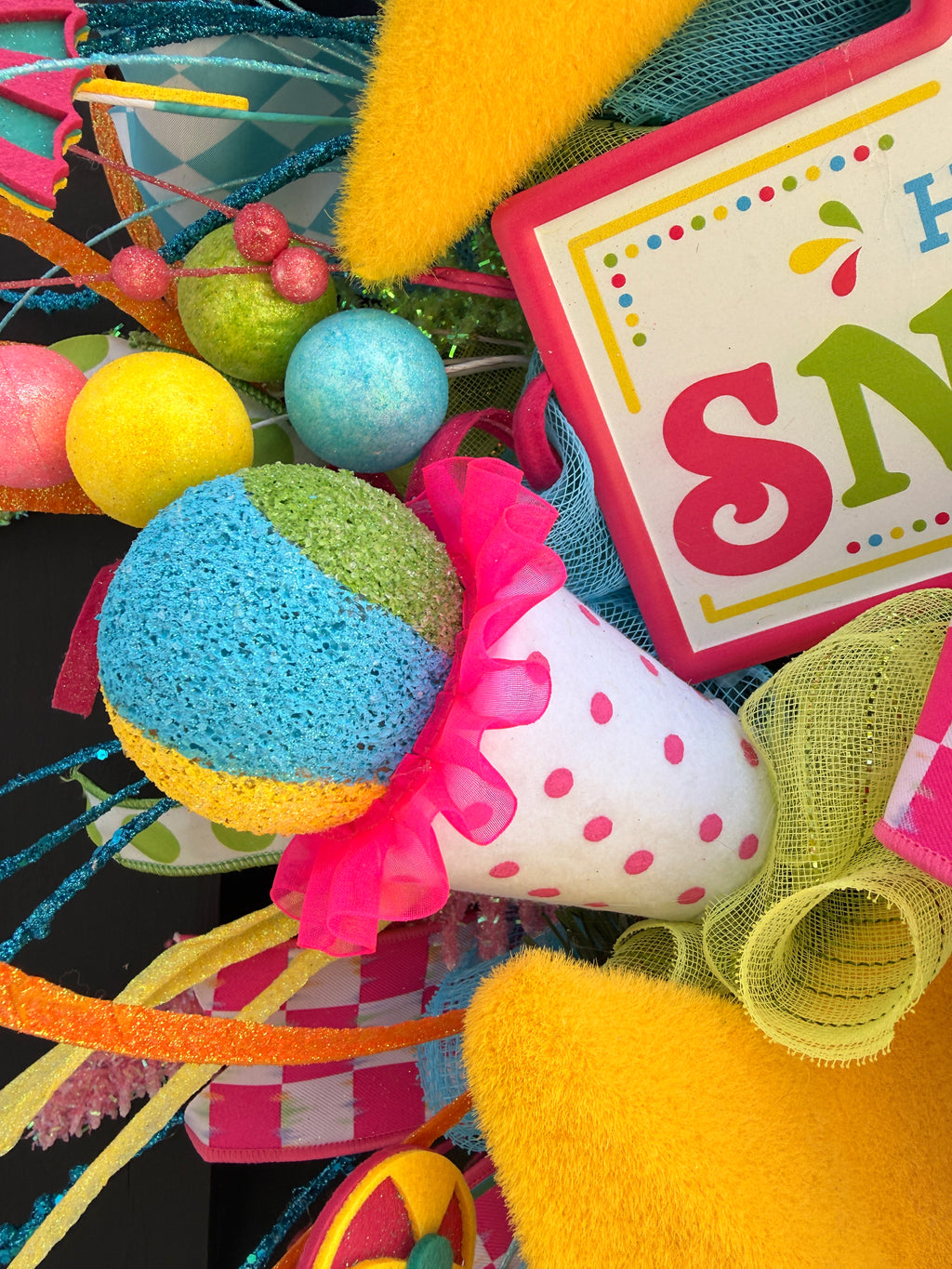 Hand Made Snow Cones Wreath