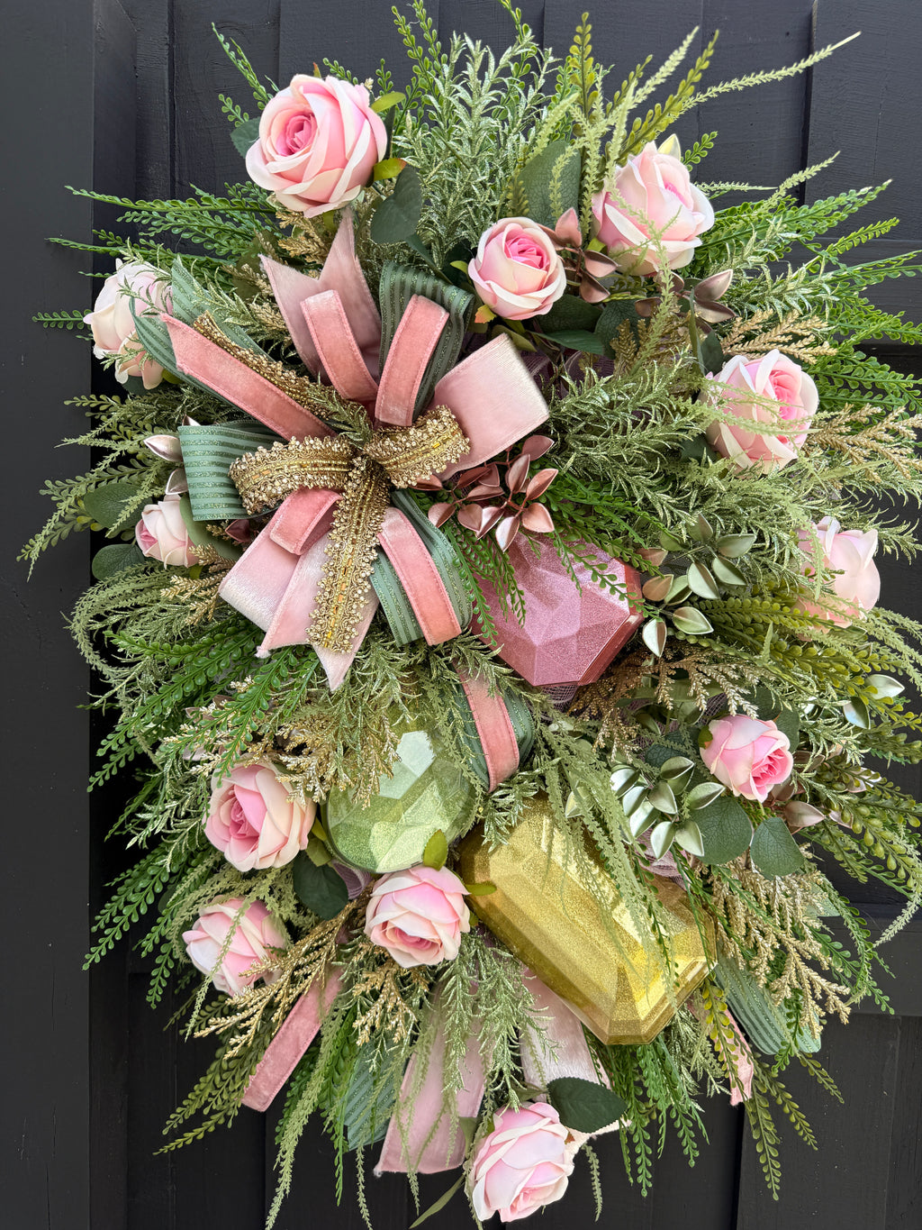 Romantic Blush Pink Rose Wreath 🌸✨