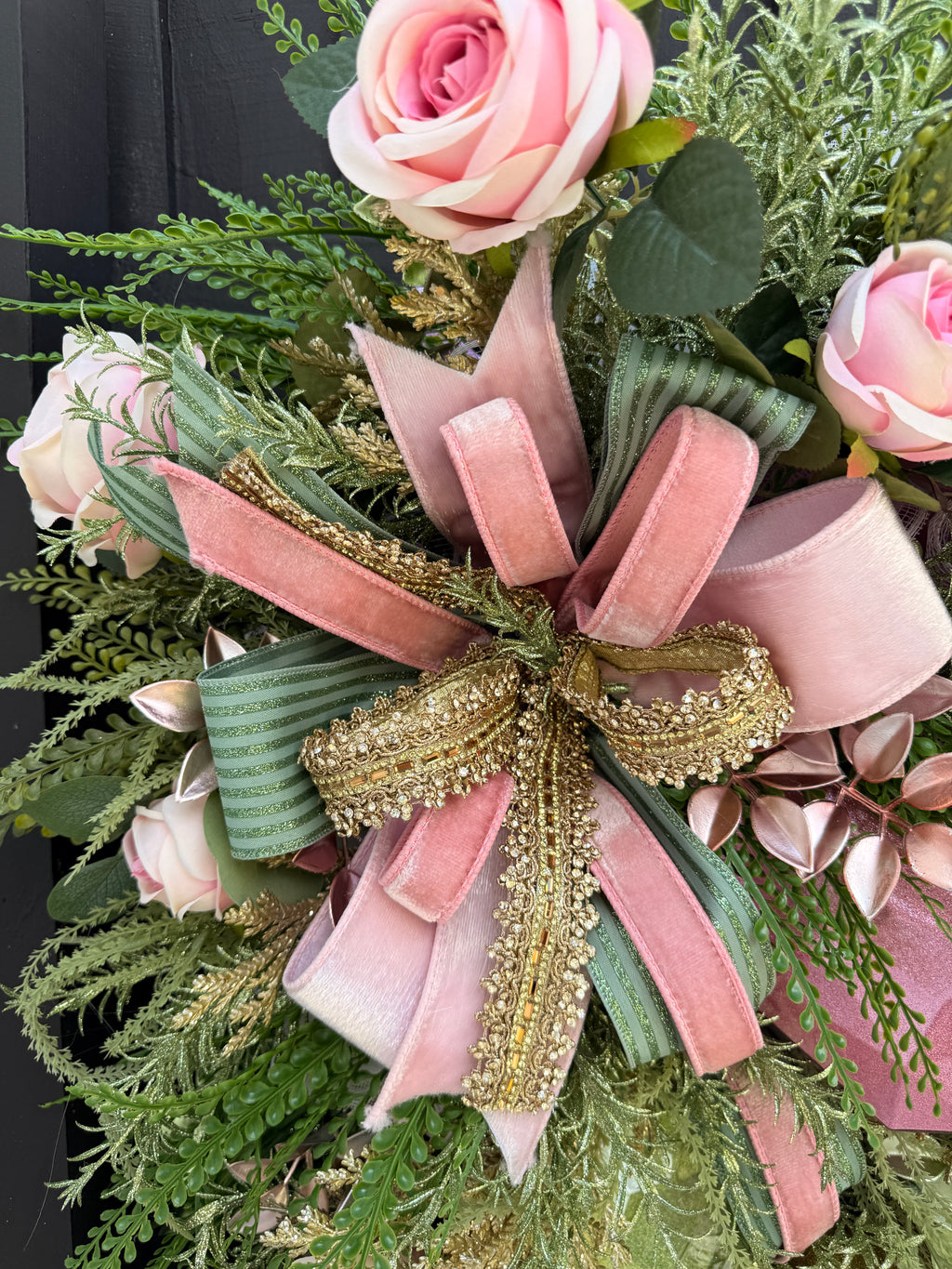 Romantic Blush Pink Rose Wreath 🌸✨