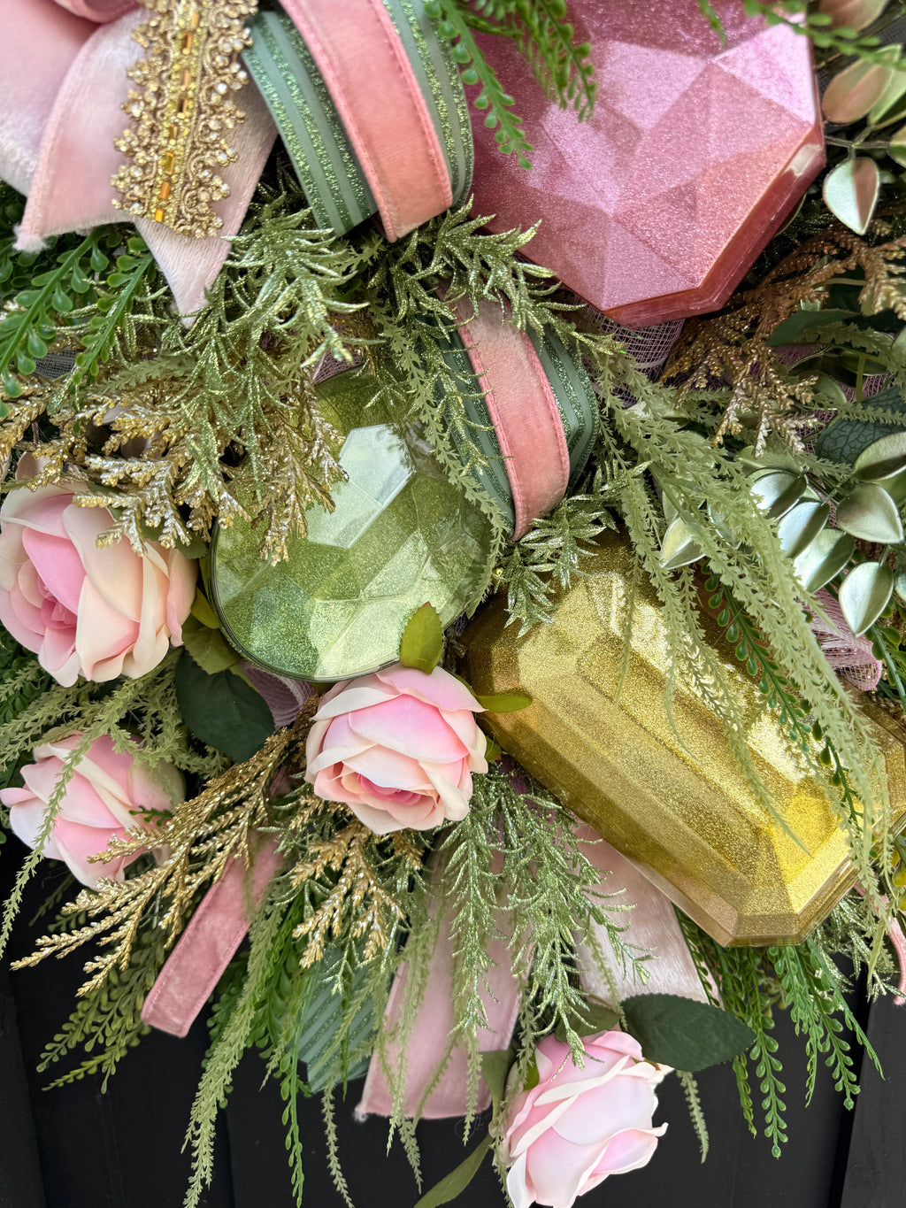 Romantic Blush Pink Rose Wreath 🌸✨
