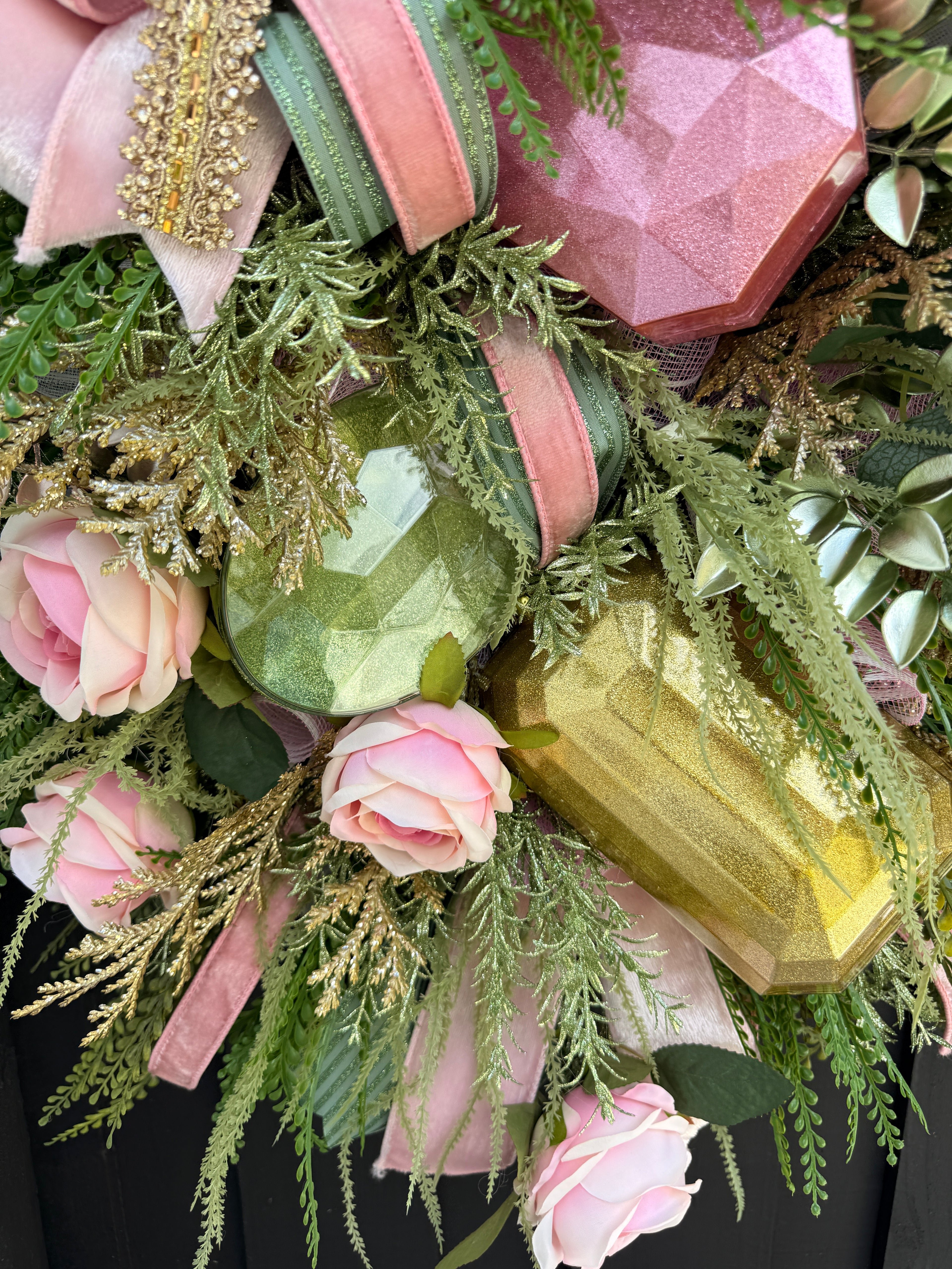 Romantic Blush Pink Rose Wreath 🌸✨