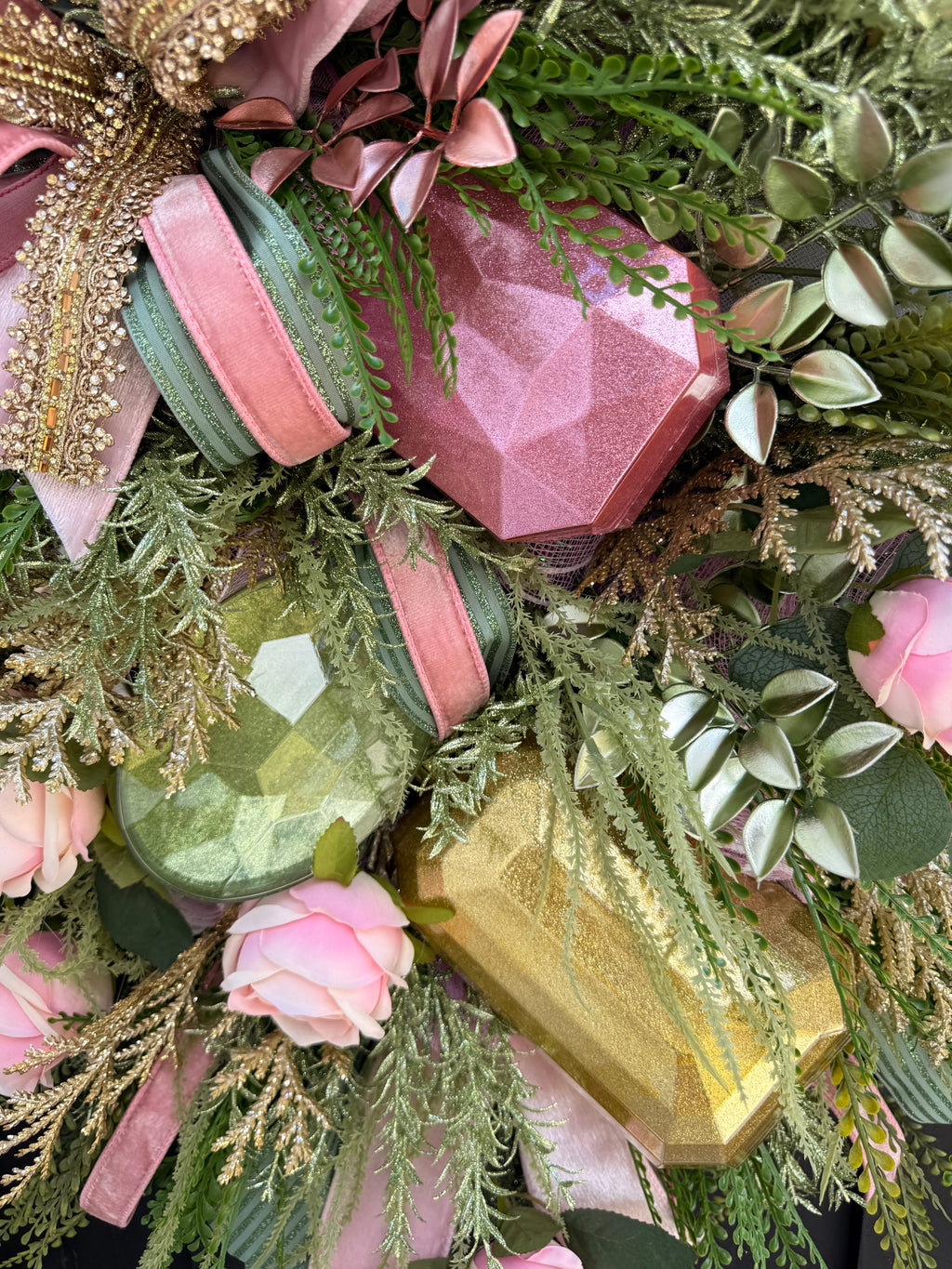 Romantic Blush Pink Rose Wreath 🌸✨