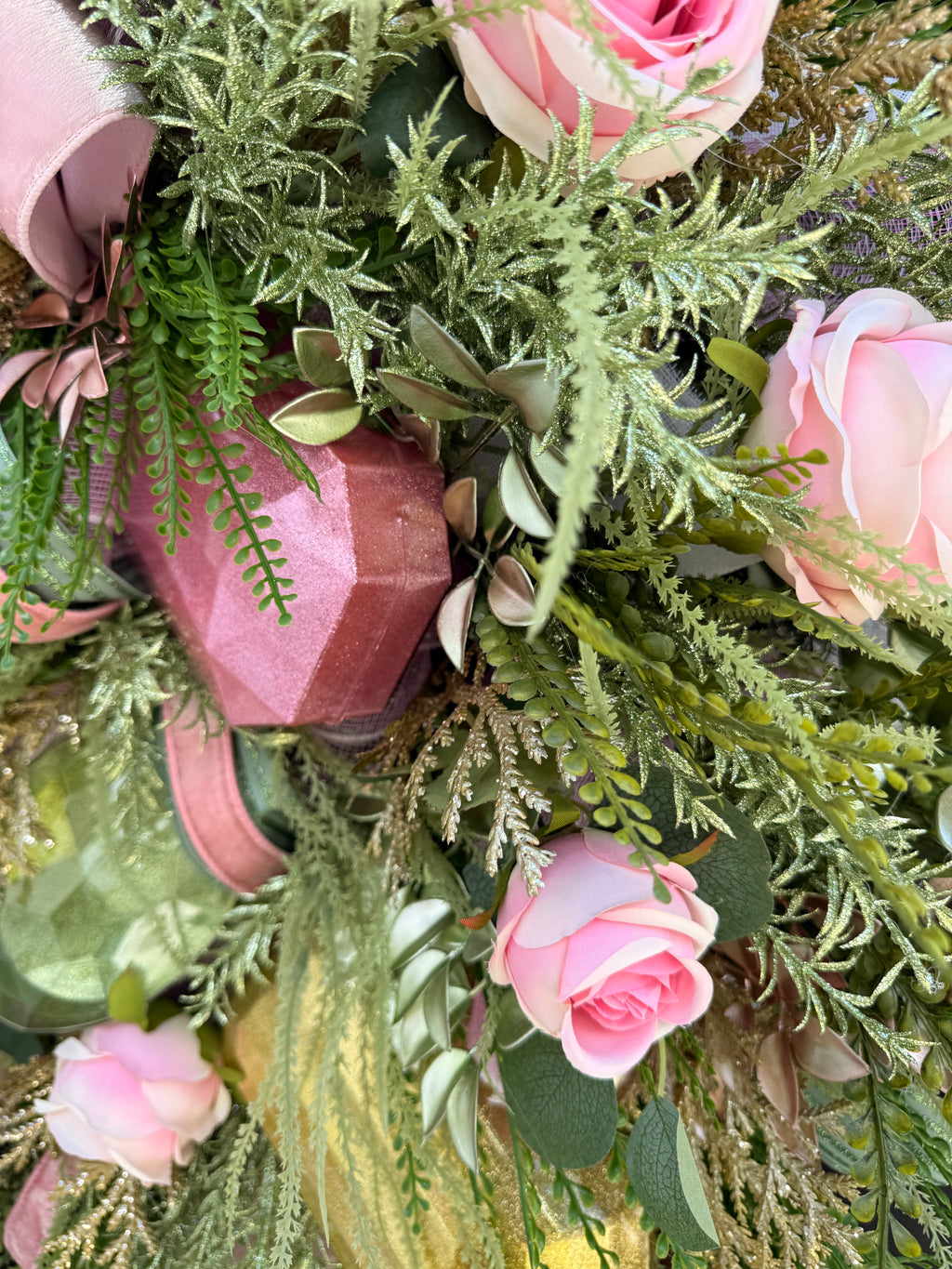 Romantic Blush Pink Rose Wreath 🌸✨