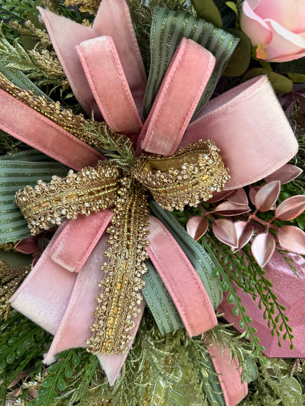 Romantic Blush Pink Rose Wreath 🌸✨