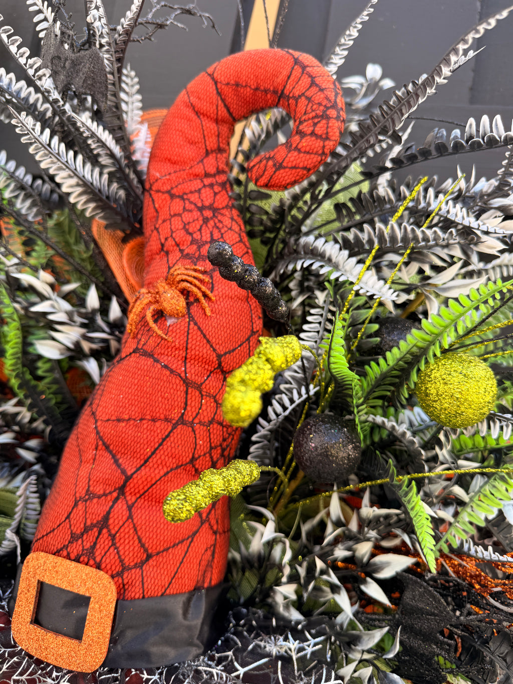 Whimsical Witch Hat Halloween Wreath