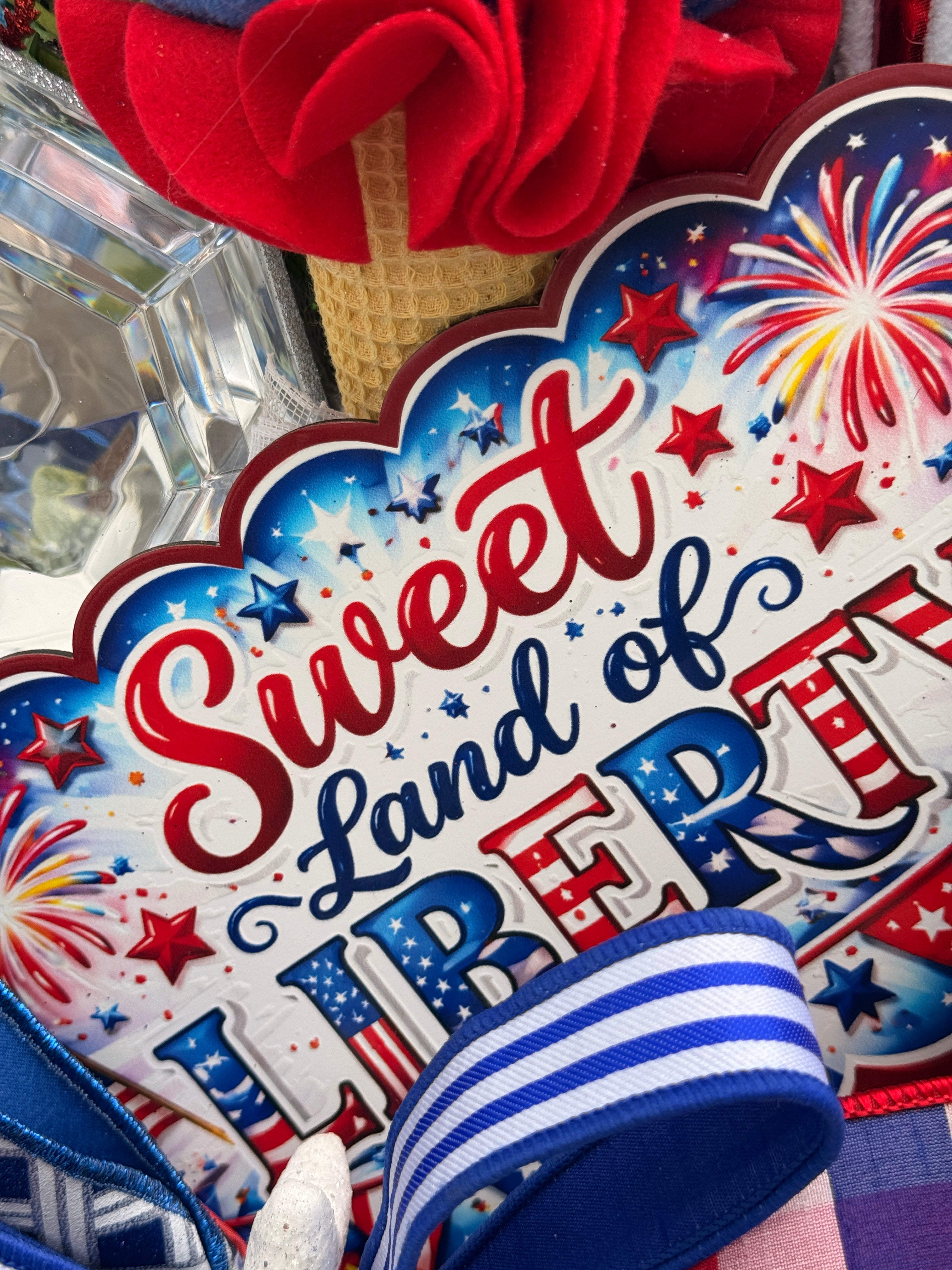 Sweet Land of Liberty Patriotic Wreath