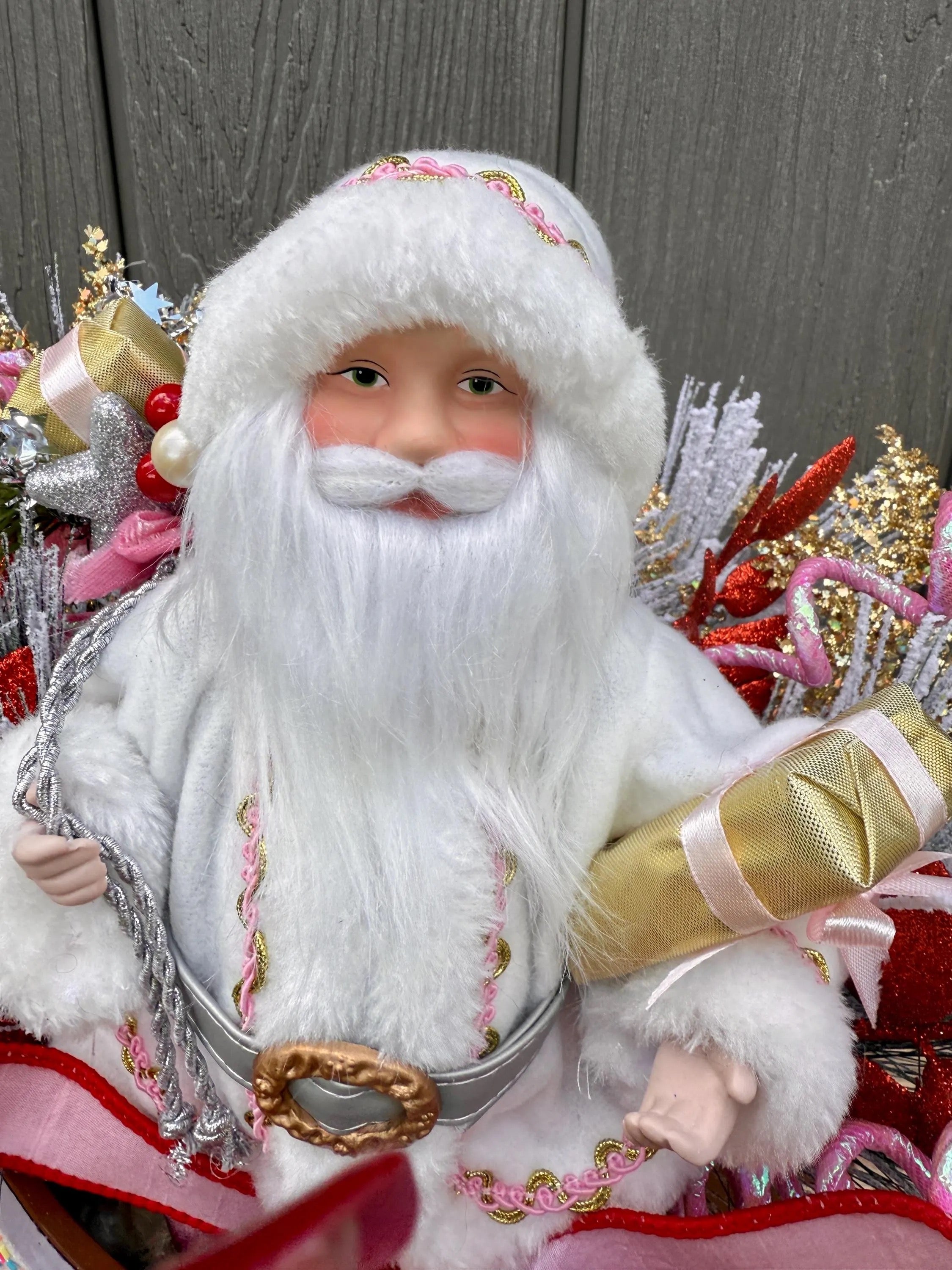 Candyland Santa Sleigh Centerpiece