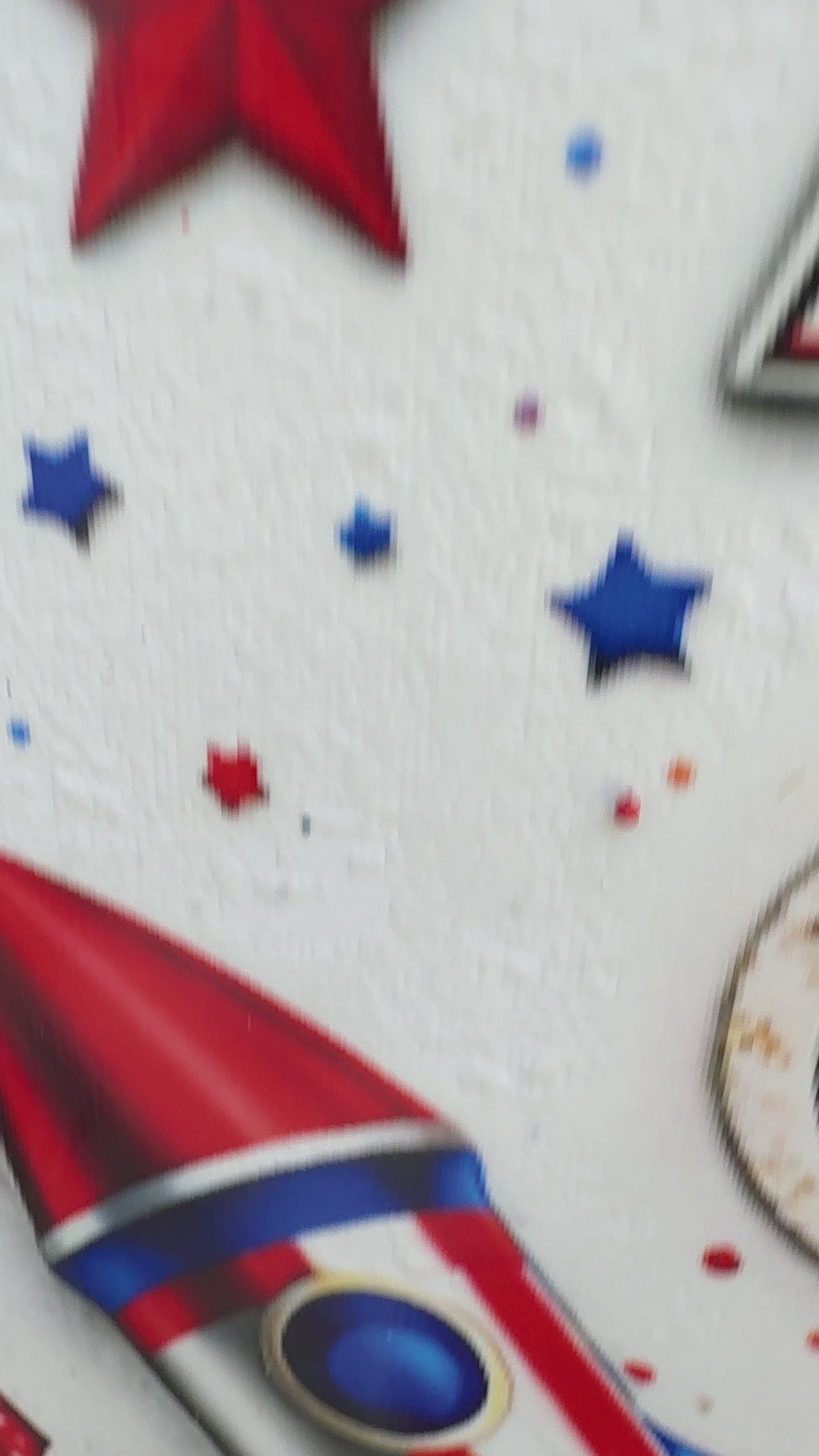 Celebrating America 250th Patriotic Wreath Door Hanger – Red White & Blue Firework Decor