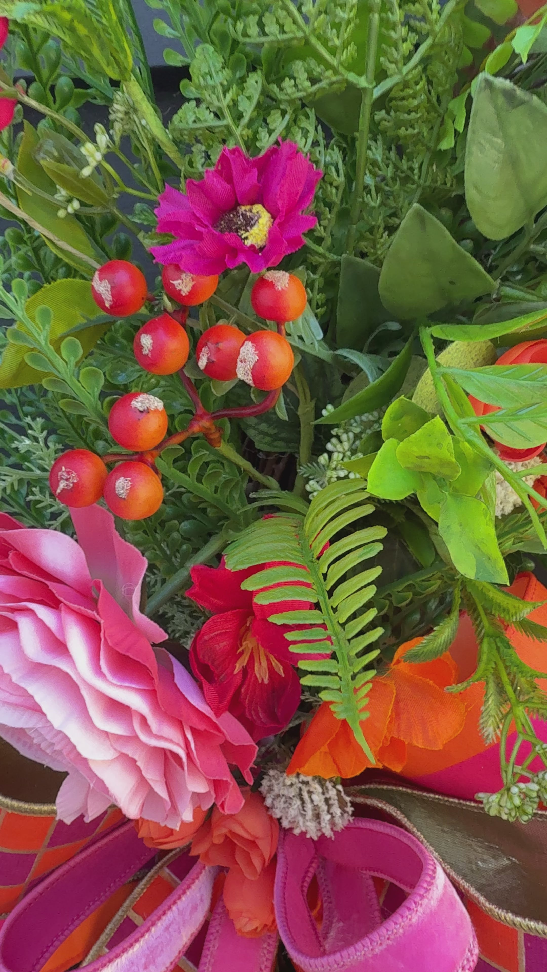 Bright Carrot Wreath for Easter Decor