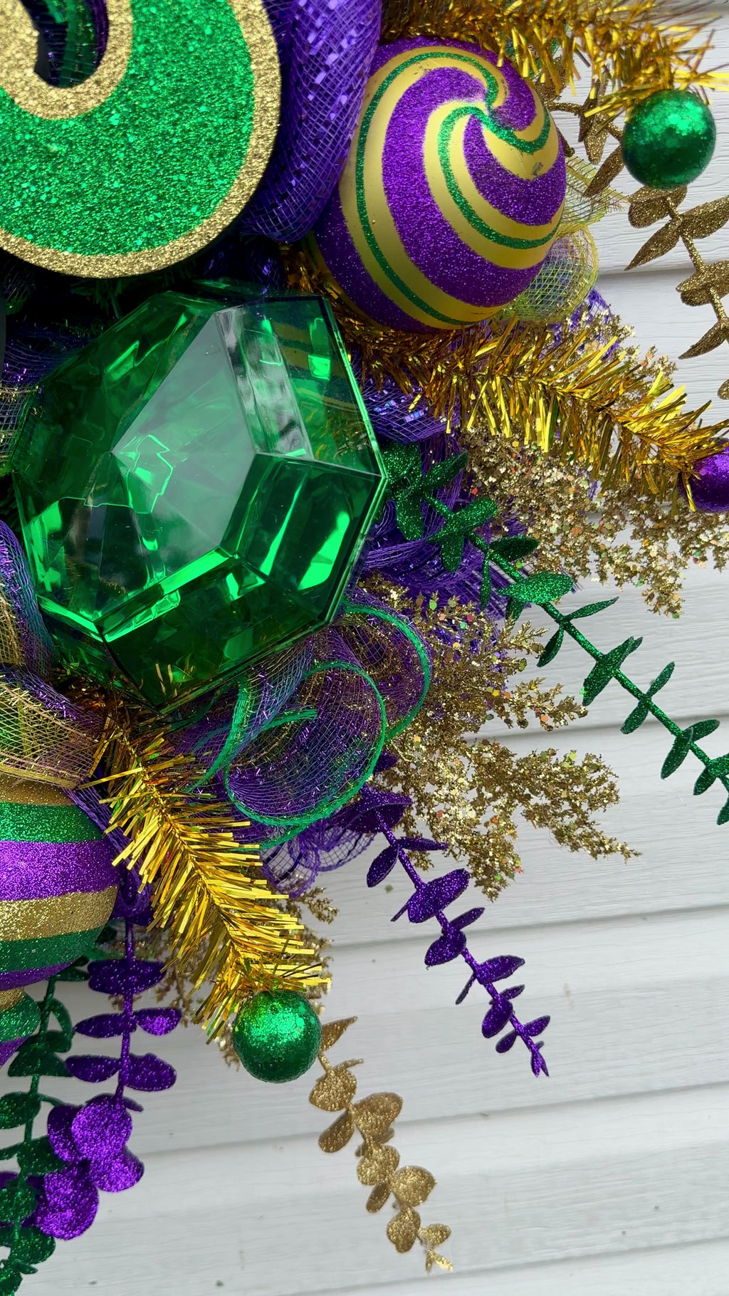 Mardi Gras Wreath Fleur de Lis Wreath