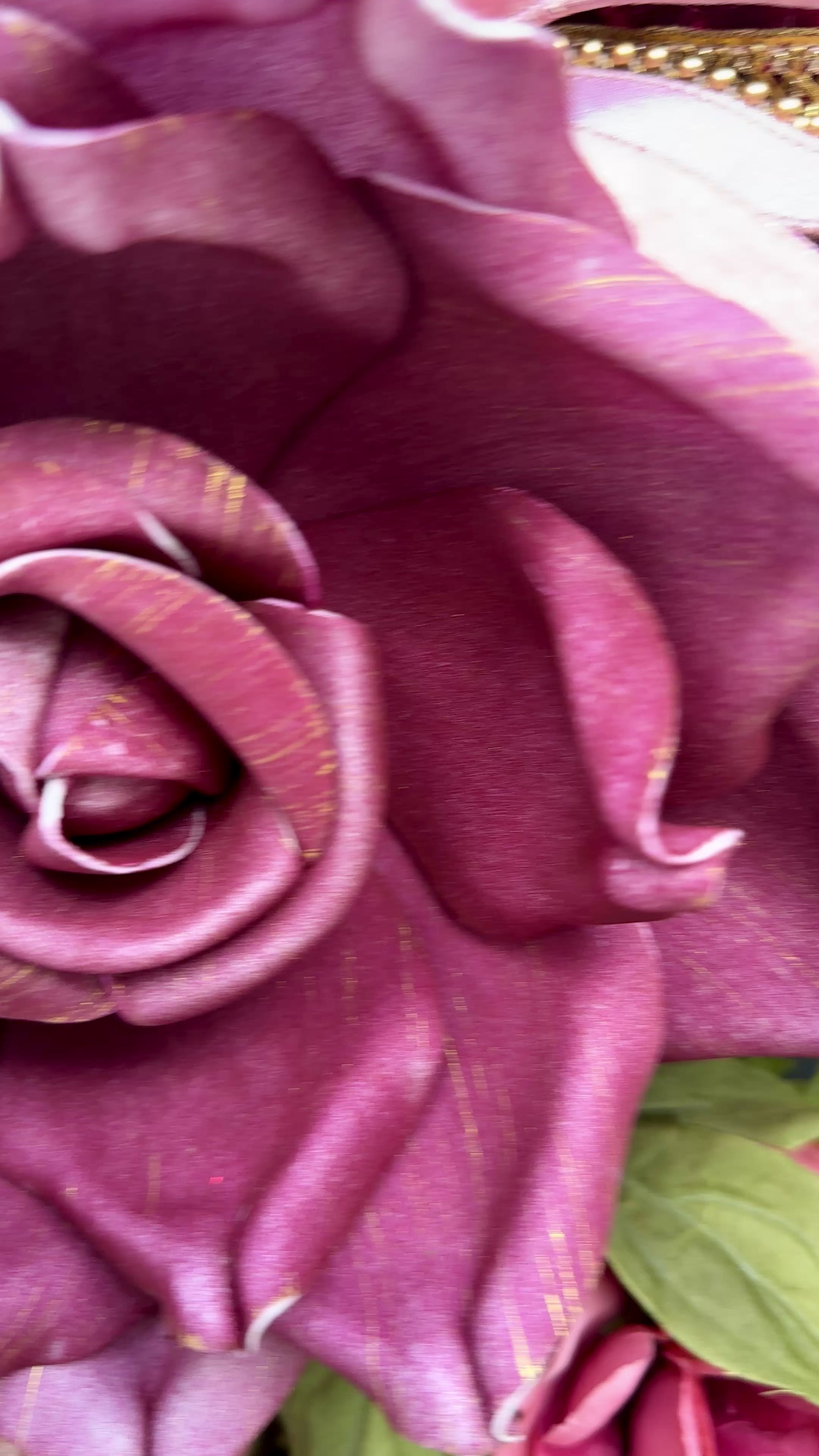 Velvet Pumpkin Fall Swag